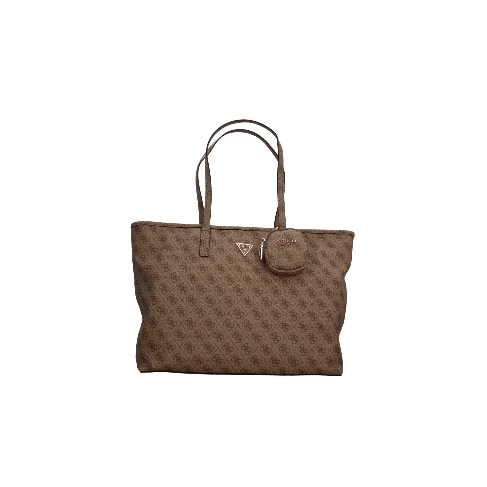 Borsa Shopping Guess con Logo All Over e Pochette Coordinata BEIGE LOGO TU | Giò Fashion