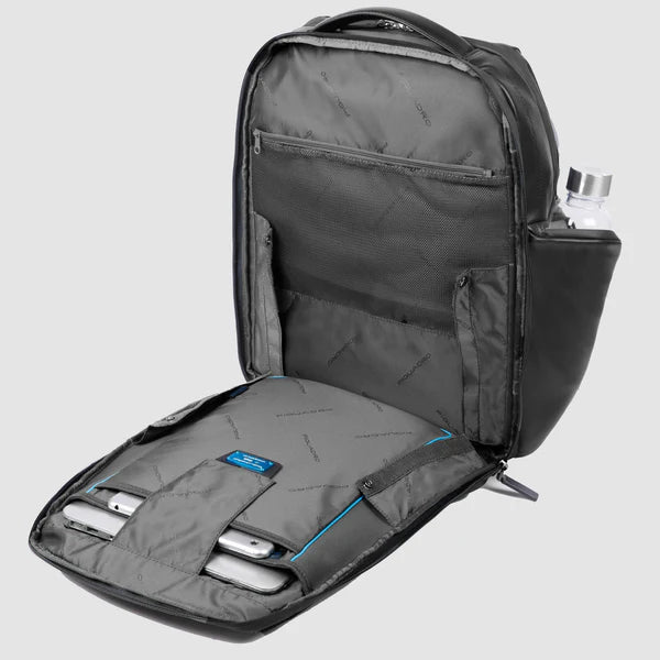 Zaino Piquadro Urban in pelle porta PC con tasche multifunzione Nero TU | Giò Fashion