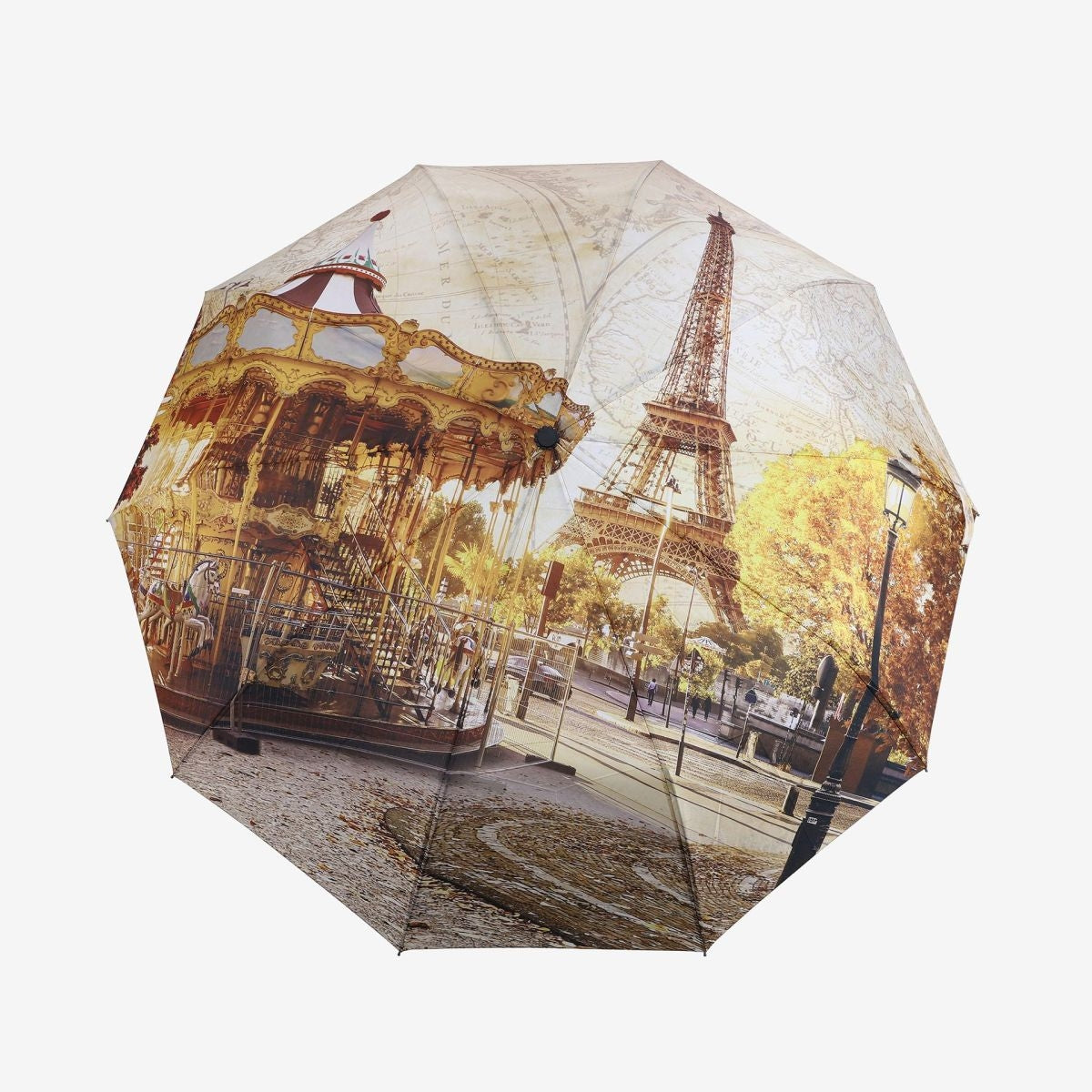 Ombrello YNot Open/Close con Design Stampato  Elegante e Compatto PARIS TU | Giò Fashion