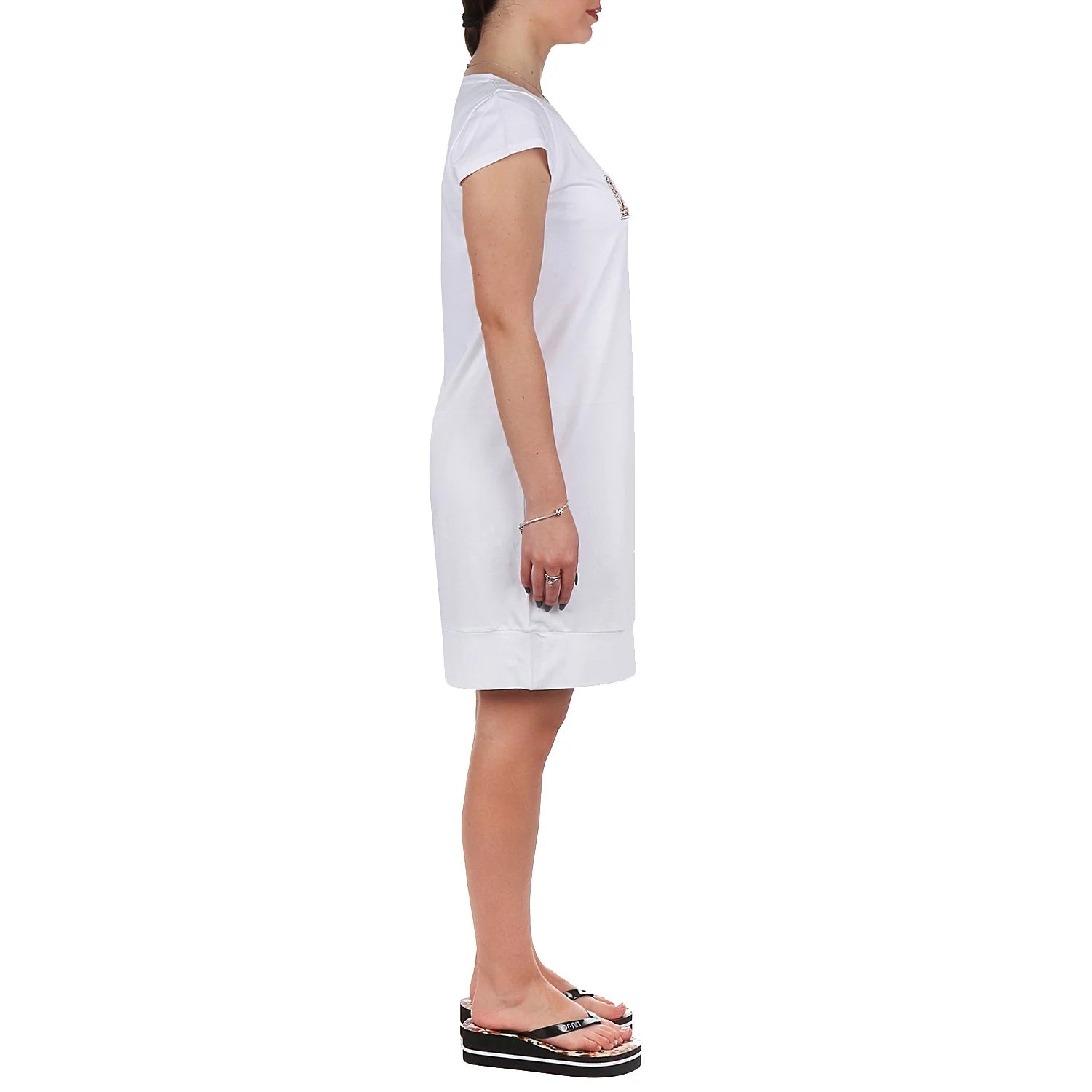 Abito casual da donna Liu Jo con logo applicato Bianco S | Giò Fashion