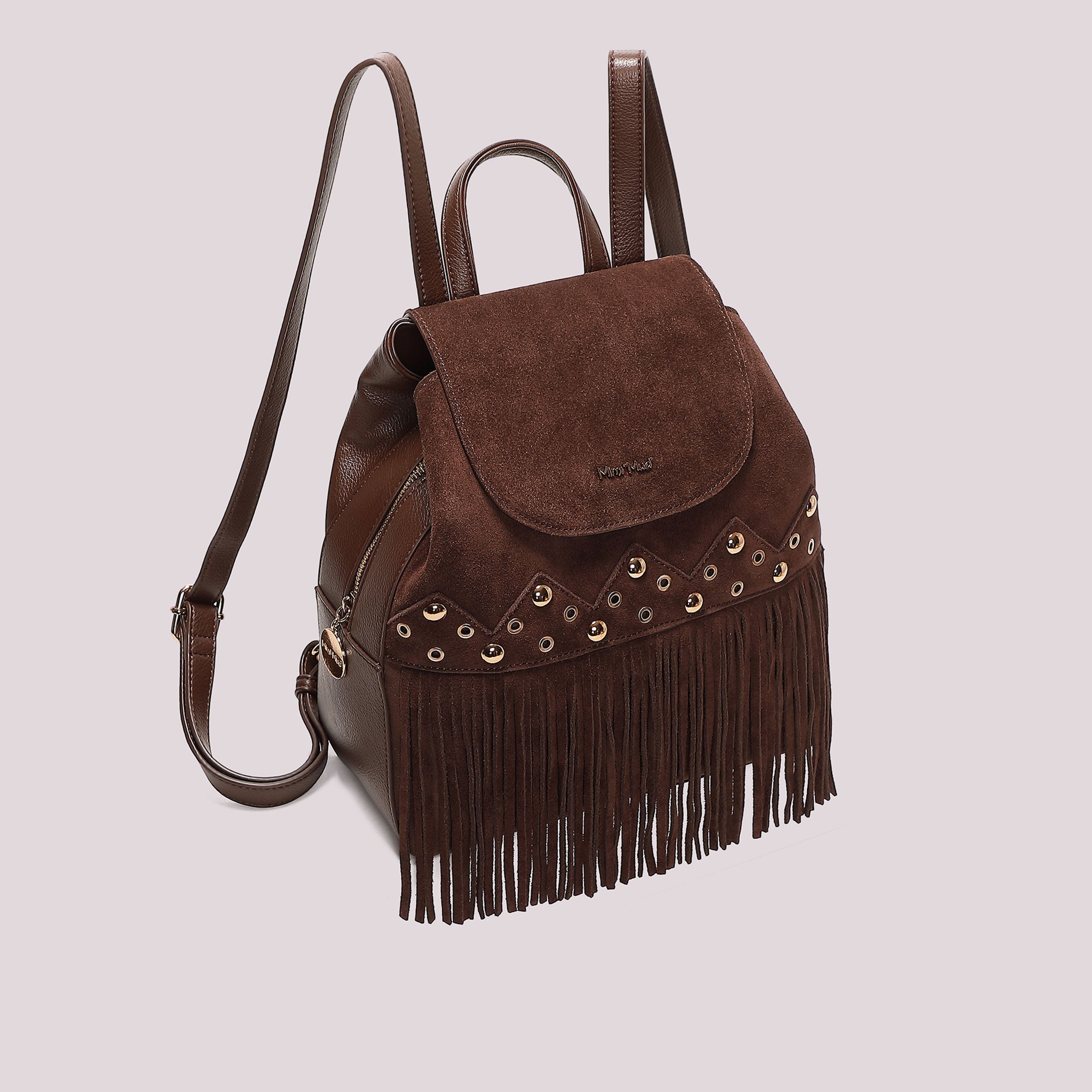 Zaino Donna Mimi Mua con Frange e Borchie