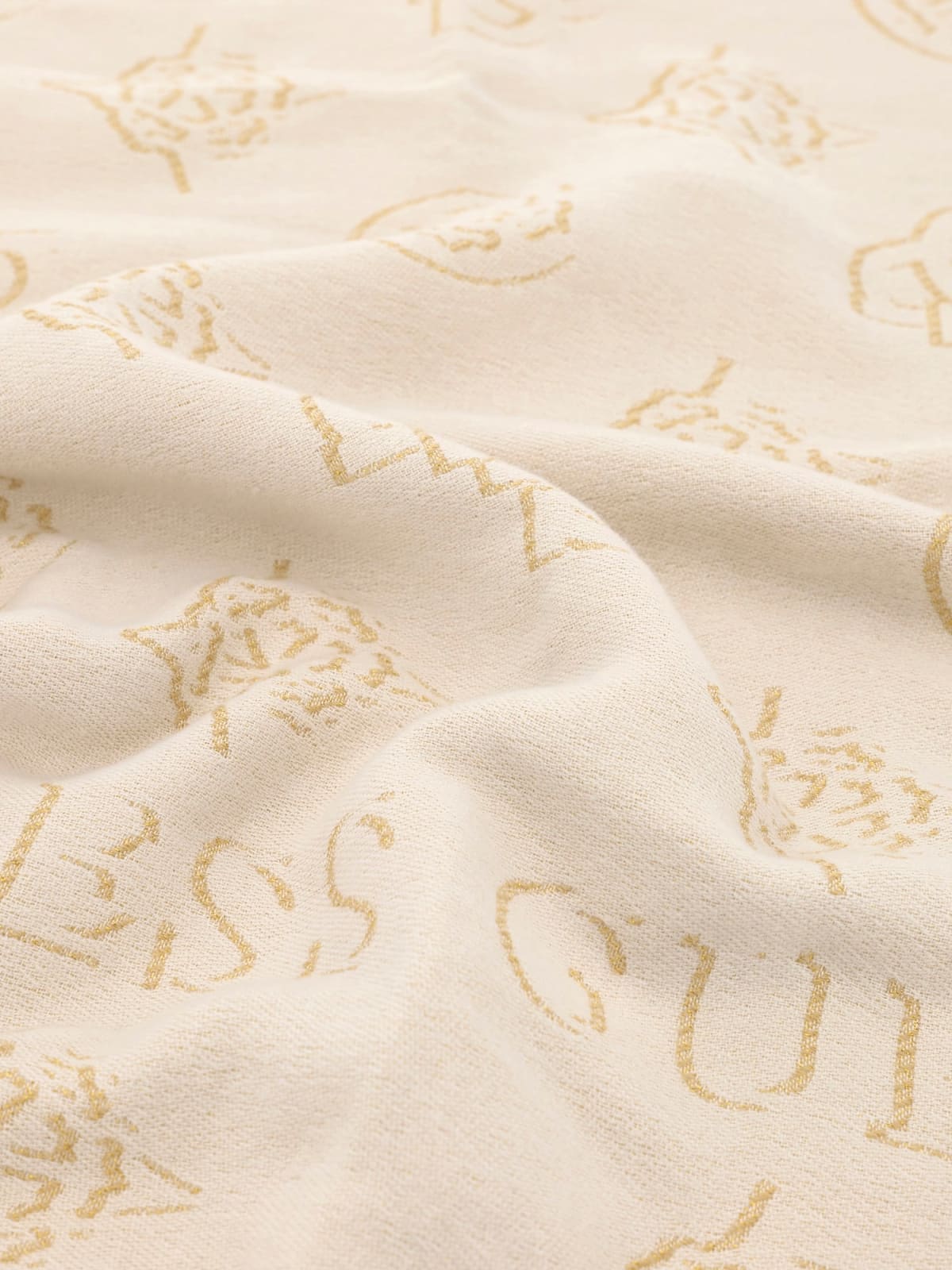 Guess Sciarpa Donna con Logo e Frange