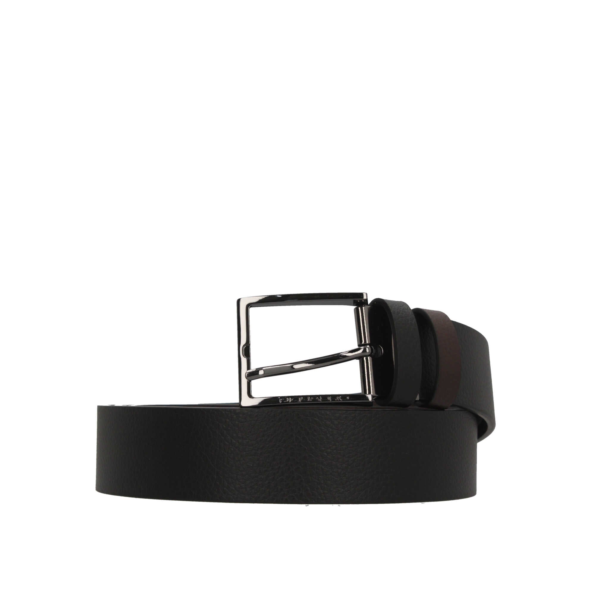 Cintura uomo reversibile Piquadro in pelle con fibbia ad ardiglione – Qualità Made in Italy Marrone TU | Giò Fashion