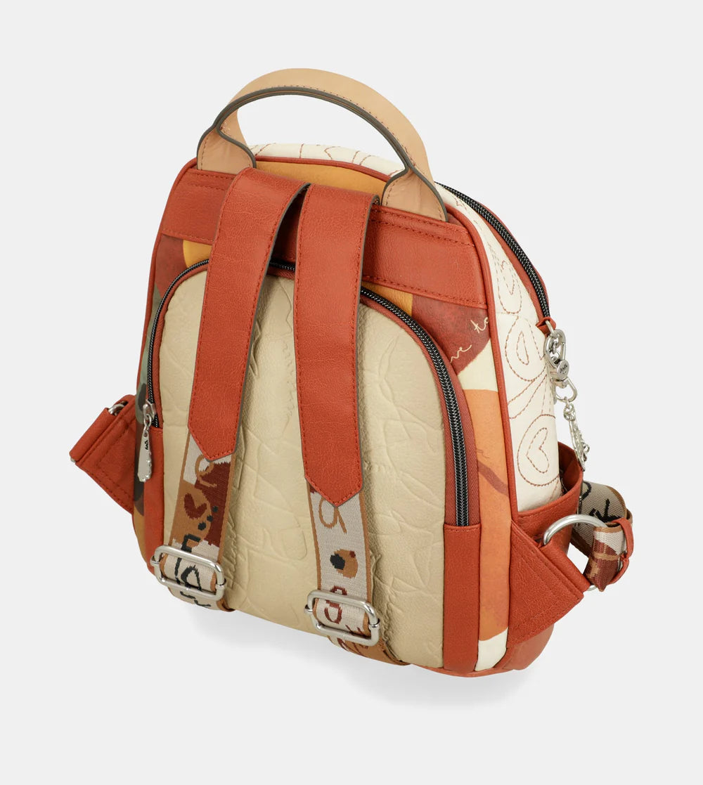Zaino antifurto Anekke Alma con spallacci regolabili Arancione TU | Giò Fashion