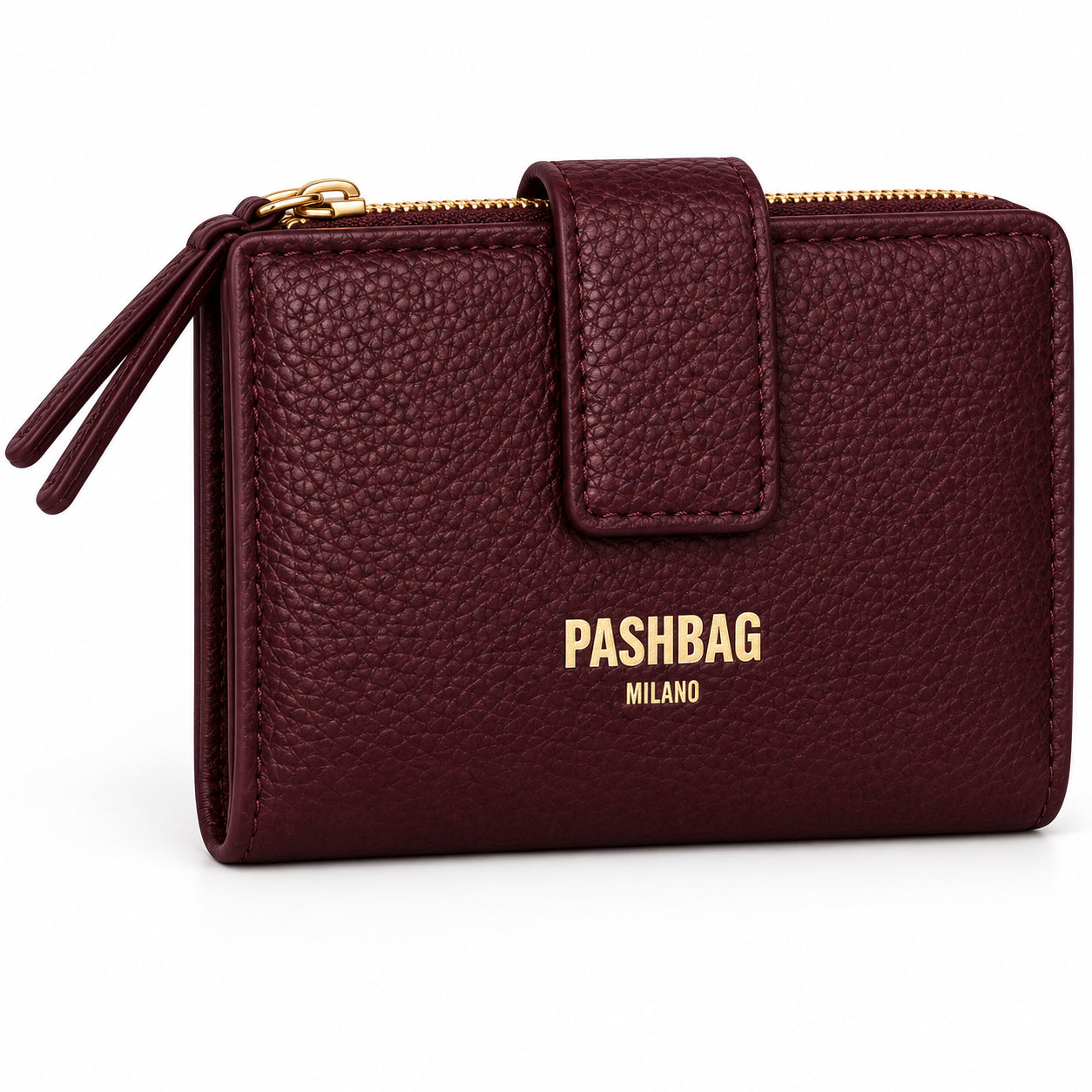 PashBag Portafoglio Donna Compatto con Linguetta e Zip