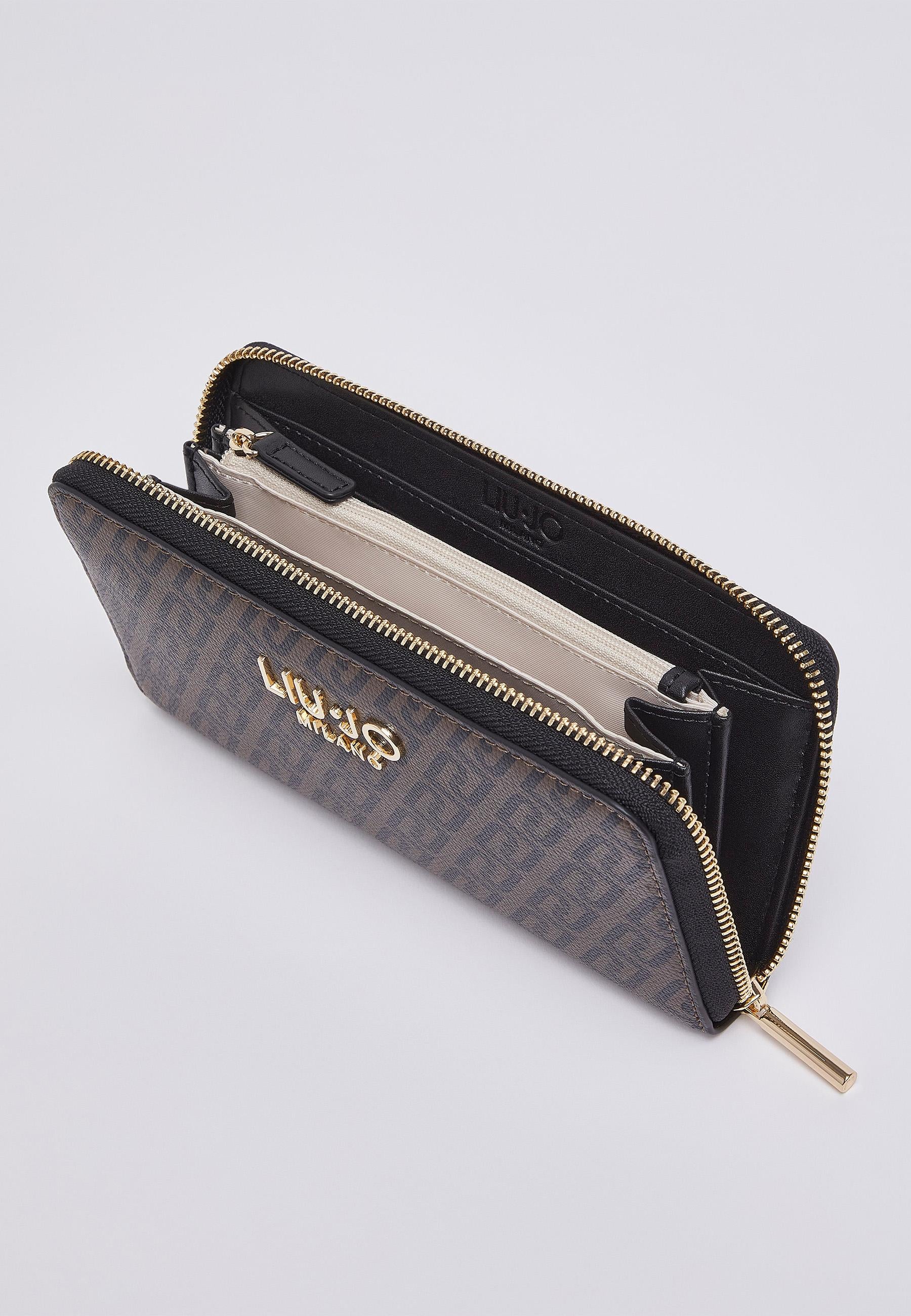 Liu Jo Portafoglio Grande Donna Zip Around Monogram