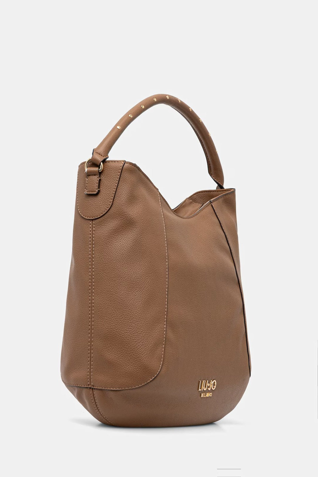 Borsa a spalla Liu Jo elegante con manico impreziosito Marrone TU | Giò Fashion