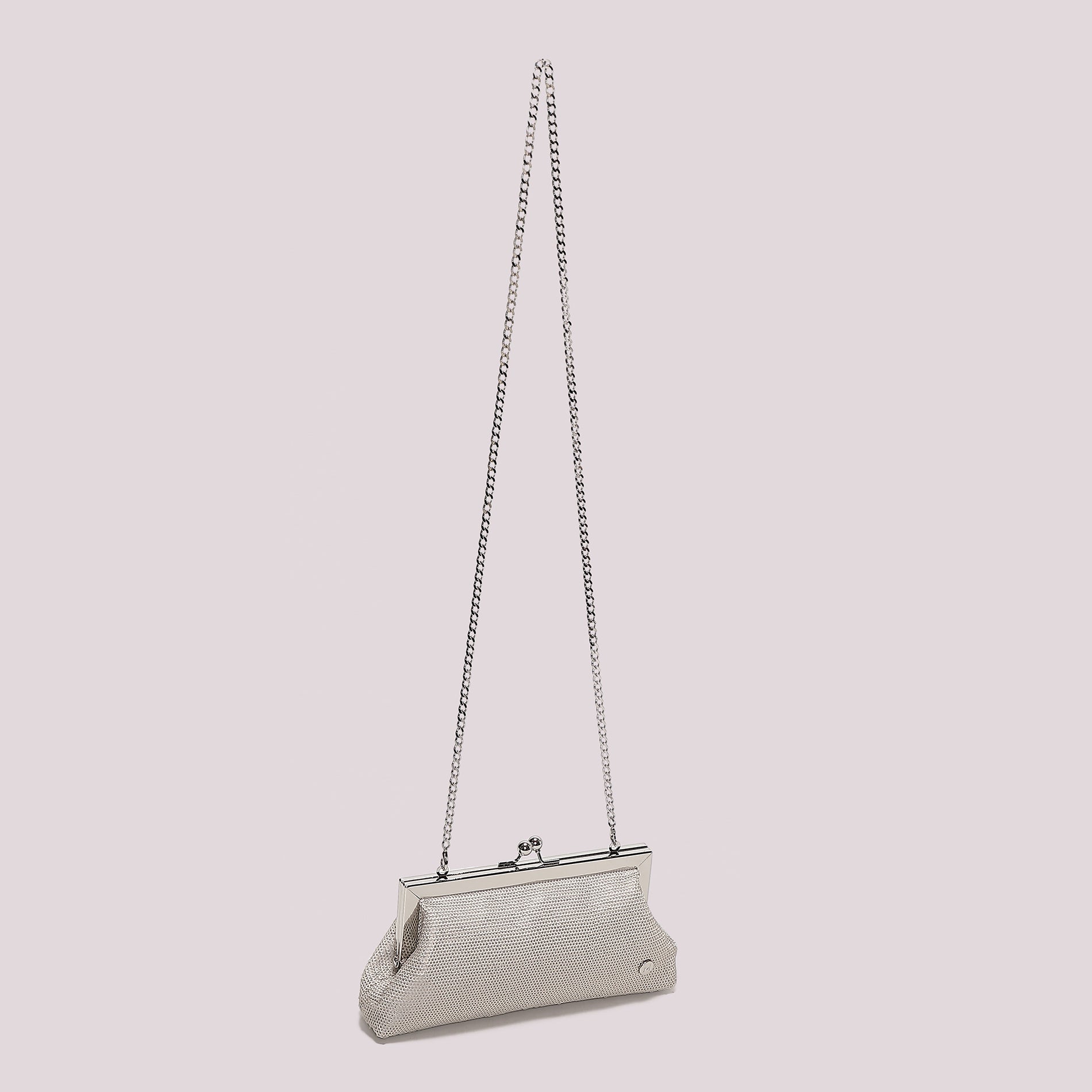 Mimi Mua borsa a mano elegante con strass e manico rigido PANNA TU | Giò Fashion