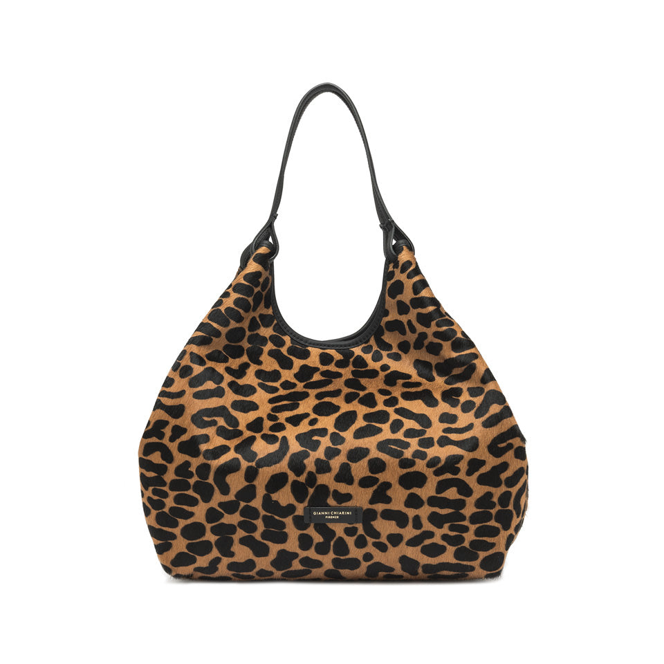 Gianni Chiarini borsa a spalla in pelle animalier