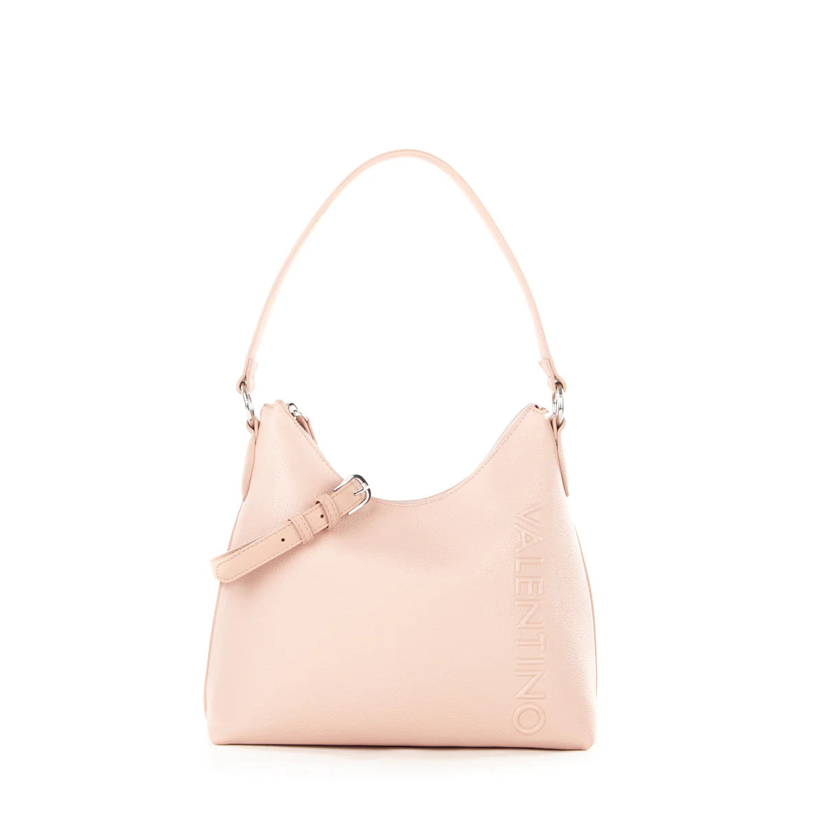 Mario Valentino Borsa Hobo Donna Elegante con Logo Laterale Rosa TU | Giò Fashion