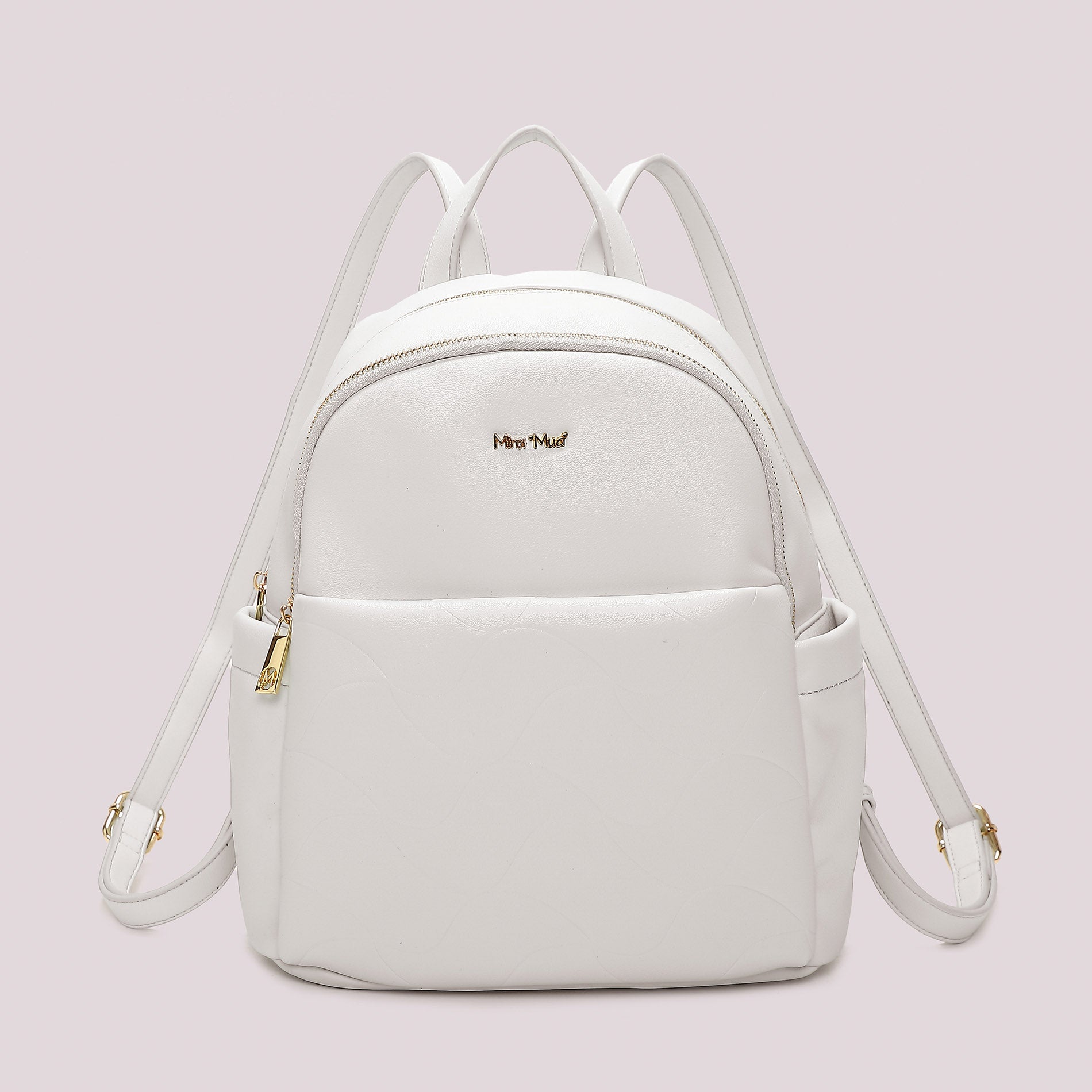 Zaino donna Mimi Mua compatto con motivo trapuntato e design moderno