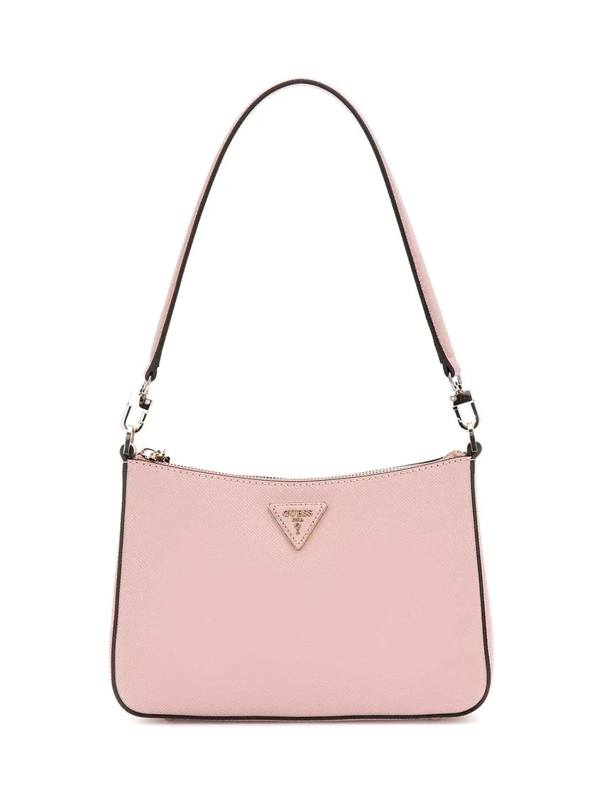 Borsa a spalla Guess elegante con design raffinato Rosa TU | Giò Fashion