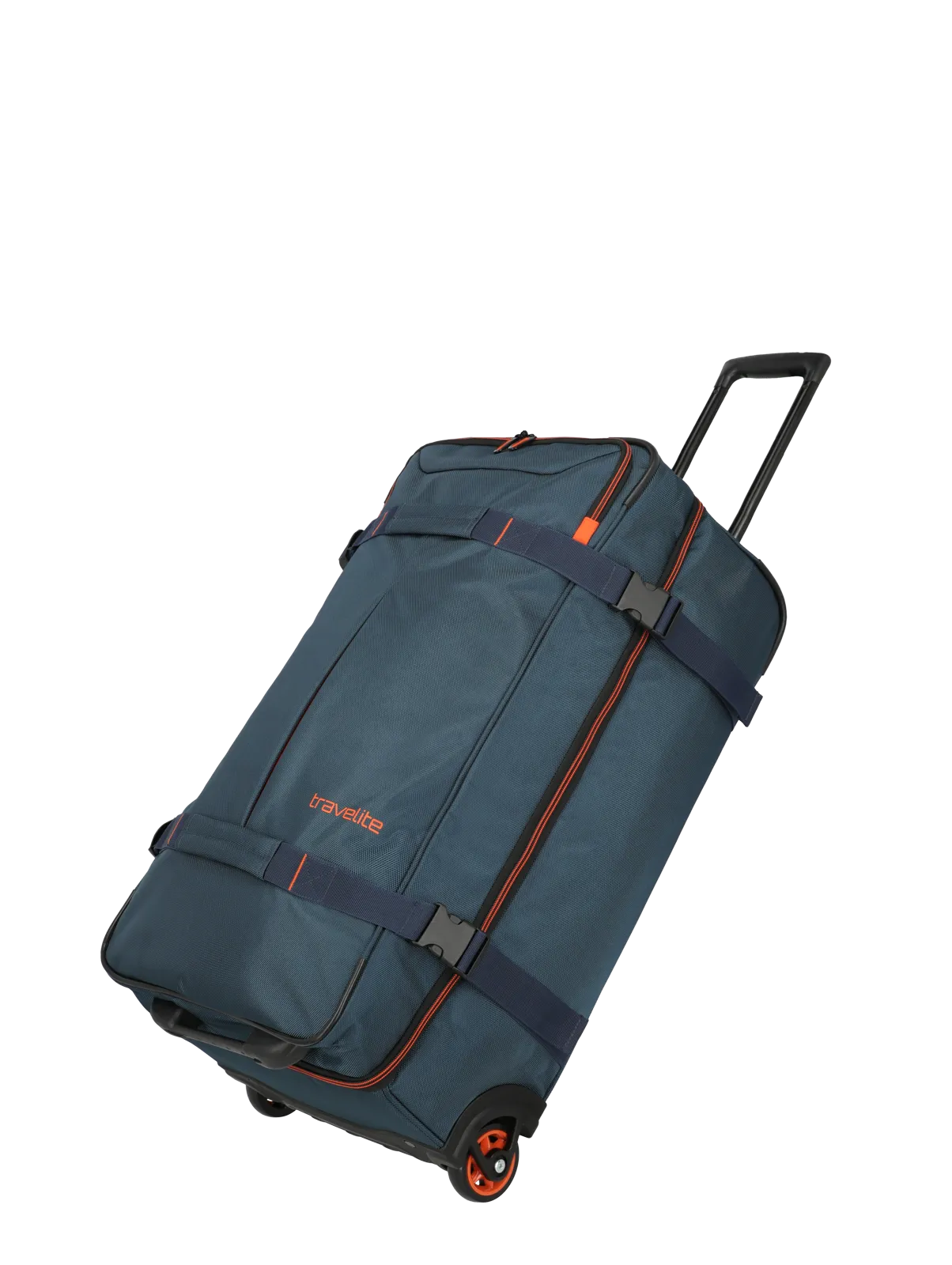 Trolley Travelite capiente e resistente con doppie ruote e manico telescopico BLU SCURO TU | Giò Fashion