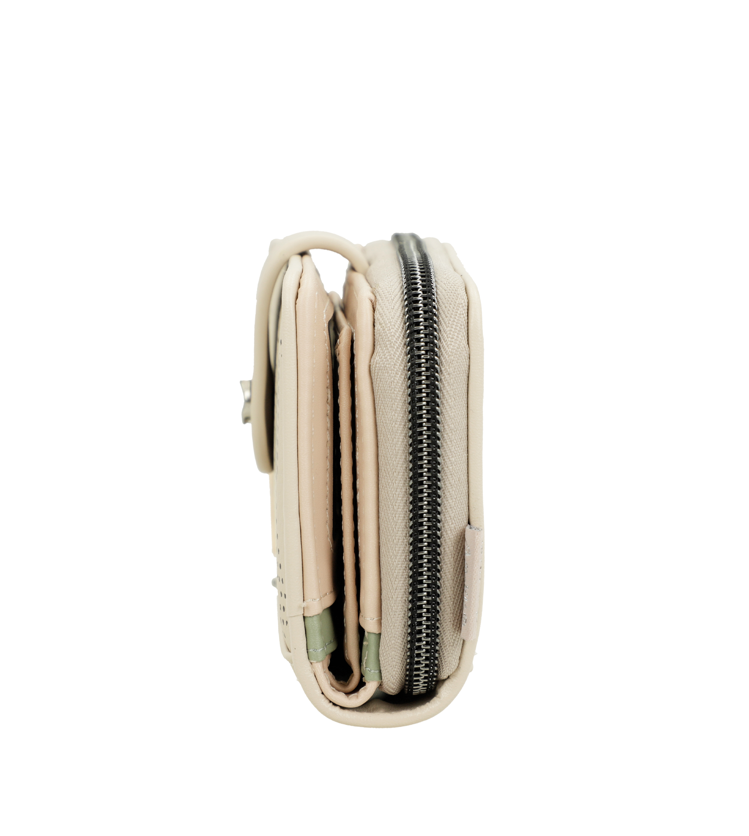 Portafoglio Anekke con dettagli traforati e zip Beige TU | Giò Fashion