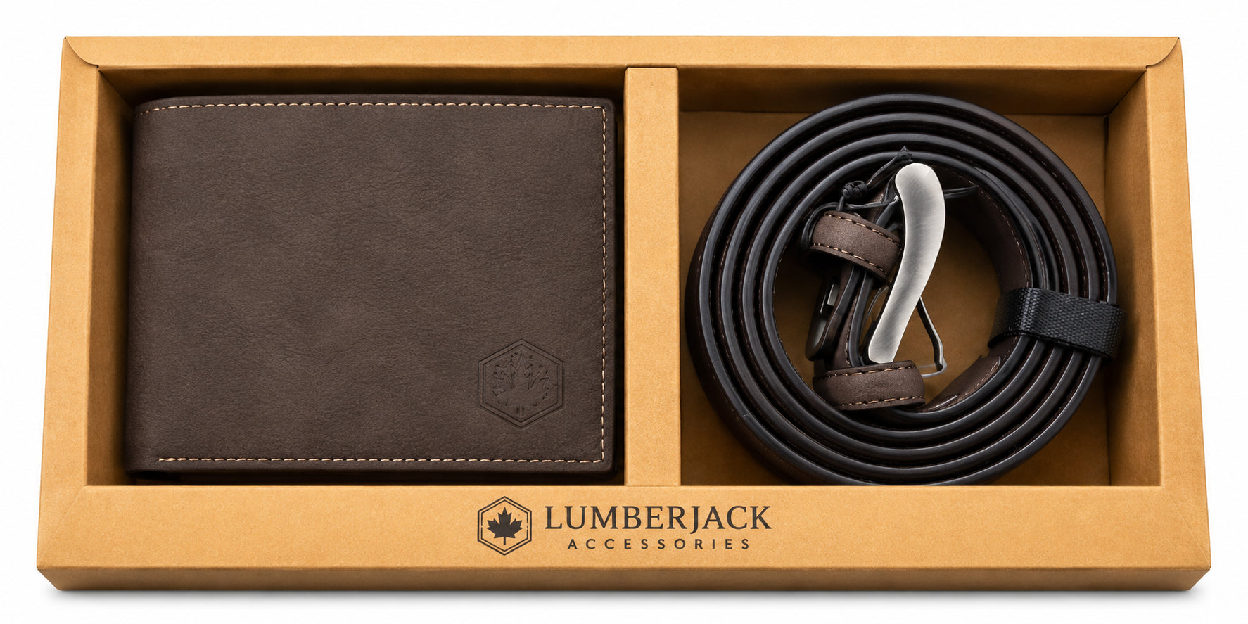 Set Regalo Lumberjack Portafoglio e Cintura con Confezione