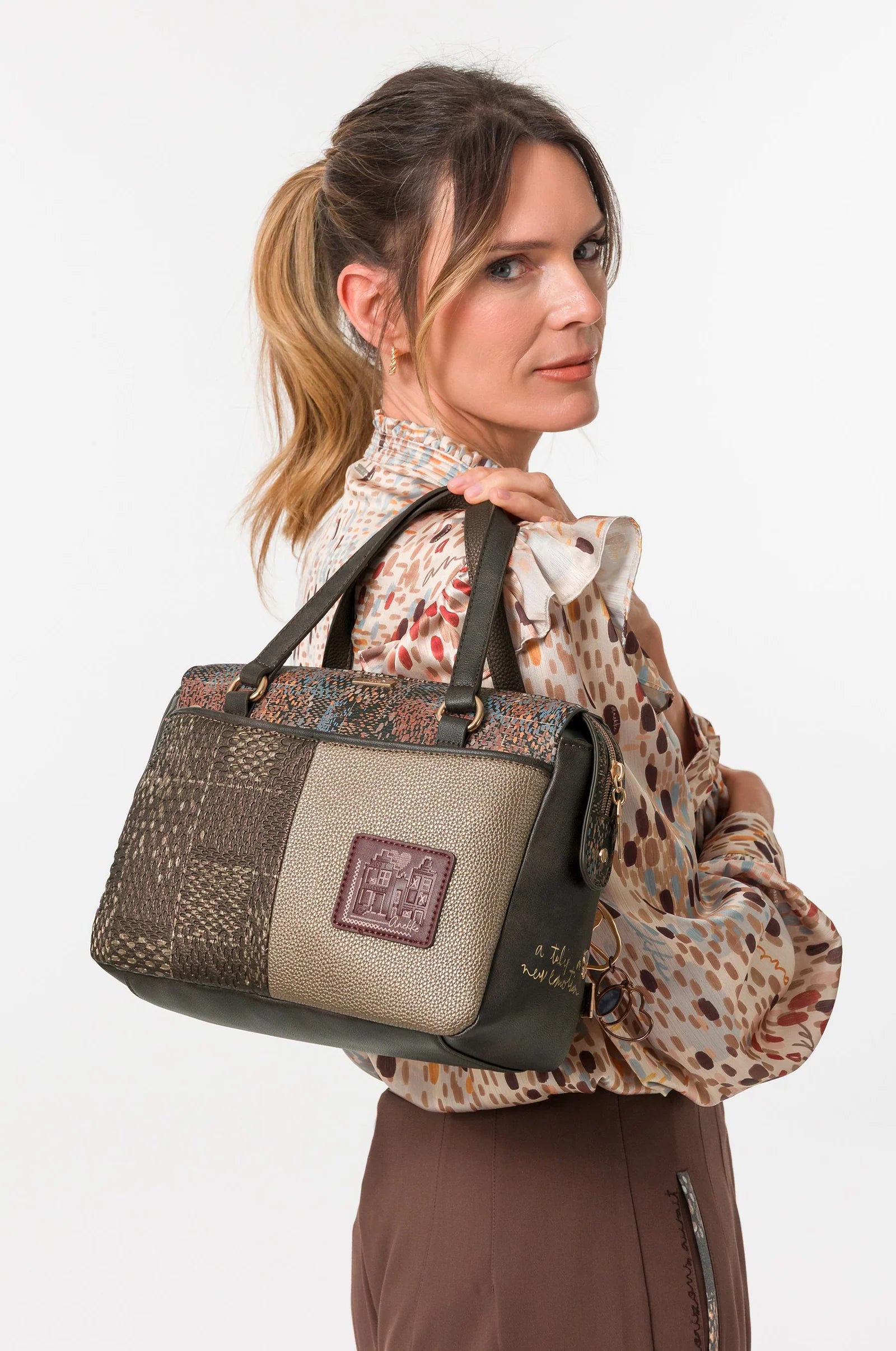 Borsa Bowling Donna Anekke con Manici e Tracolla