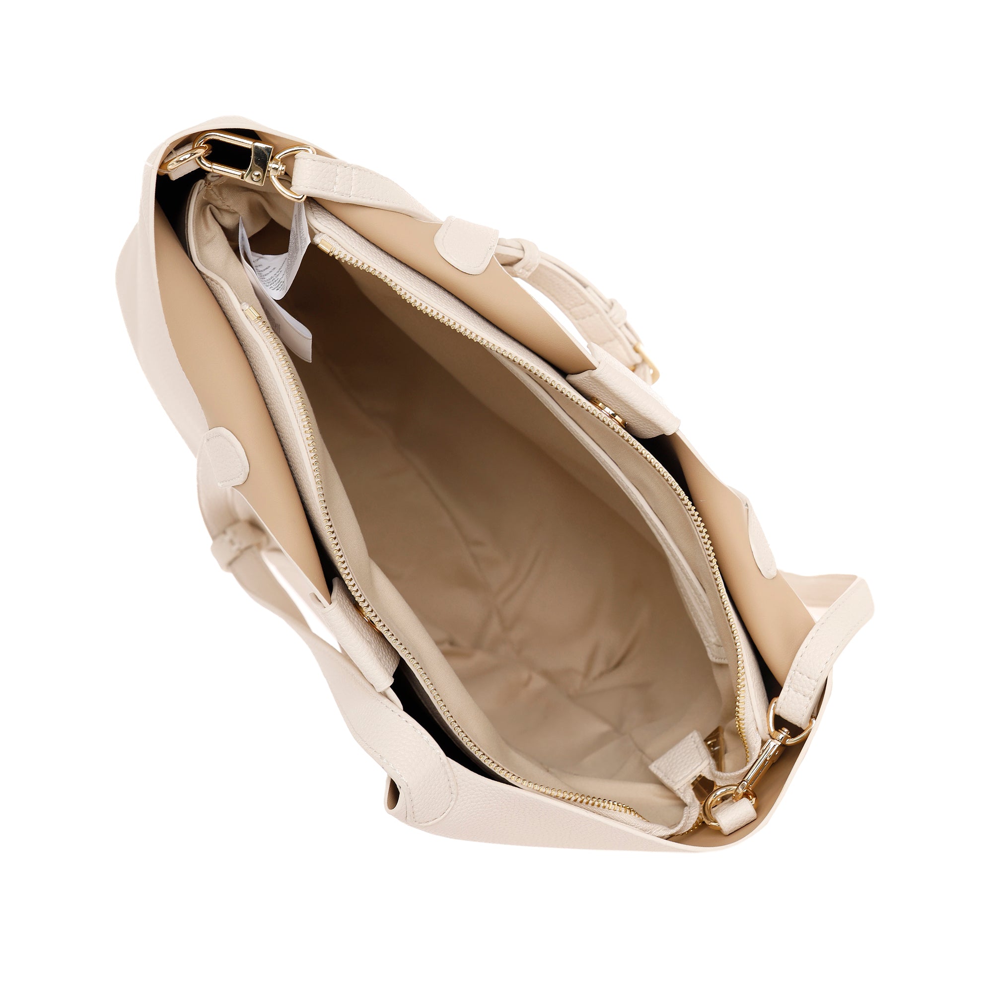 Borsa shopping Byblos donna in ecopelle con charm e tracolla regolabile AVORIO TU | Giò Fashion