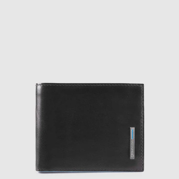 Portafoglio Piquadro in pelle con porta carte e scomparto portamonete Nero TU | Giò Fashion