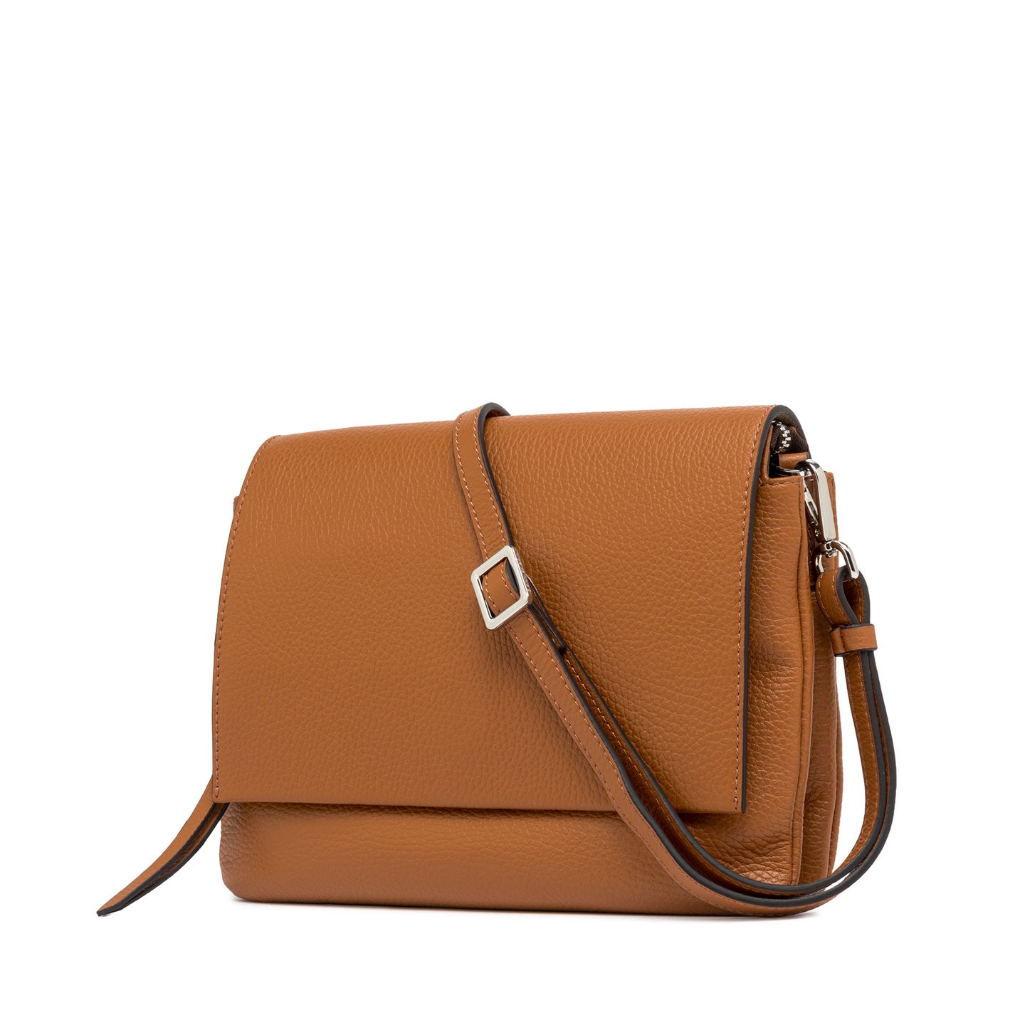 Borsa a tracolla Gianni Chiarini in pelle con patta CUOIO TU | Giò Fashion