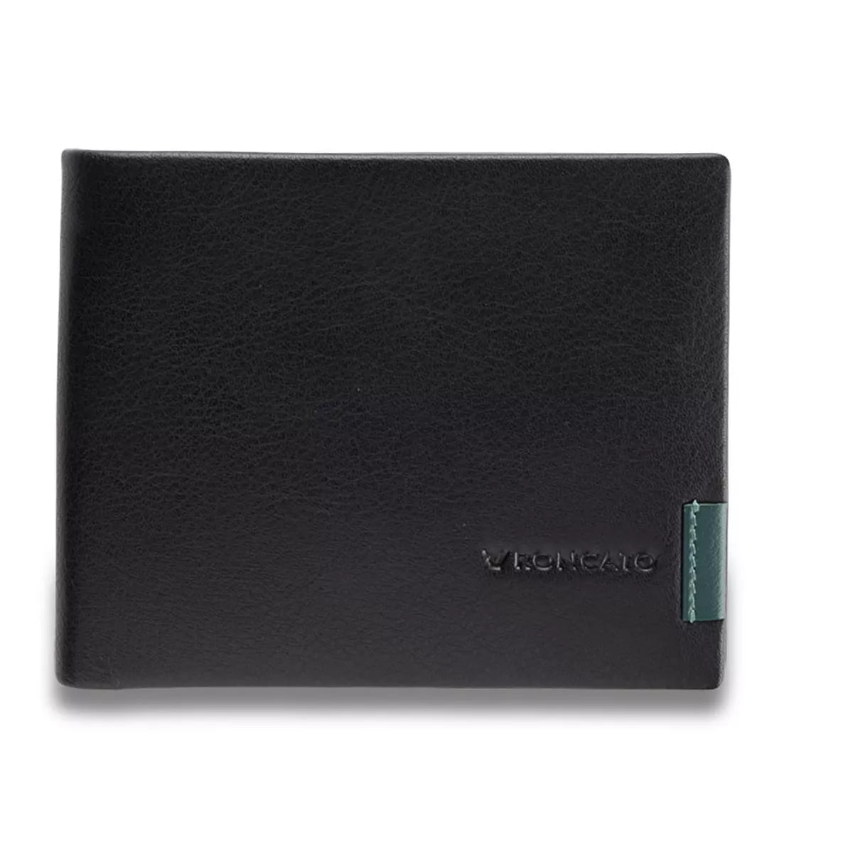 Portafoglio uomo Roncato in pelle con inserto laterale NERO TU | Giò Fashion