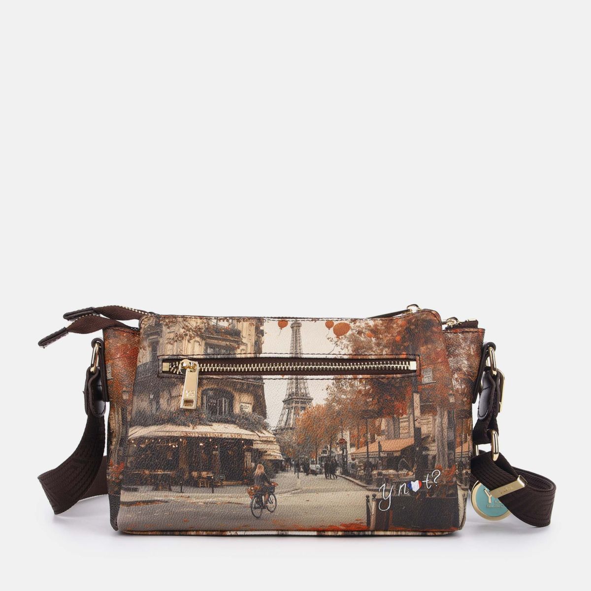 Ynot? Yes Bag Borsa a Spalla Donna con 3 Scomparti