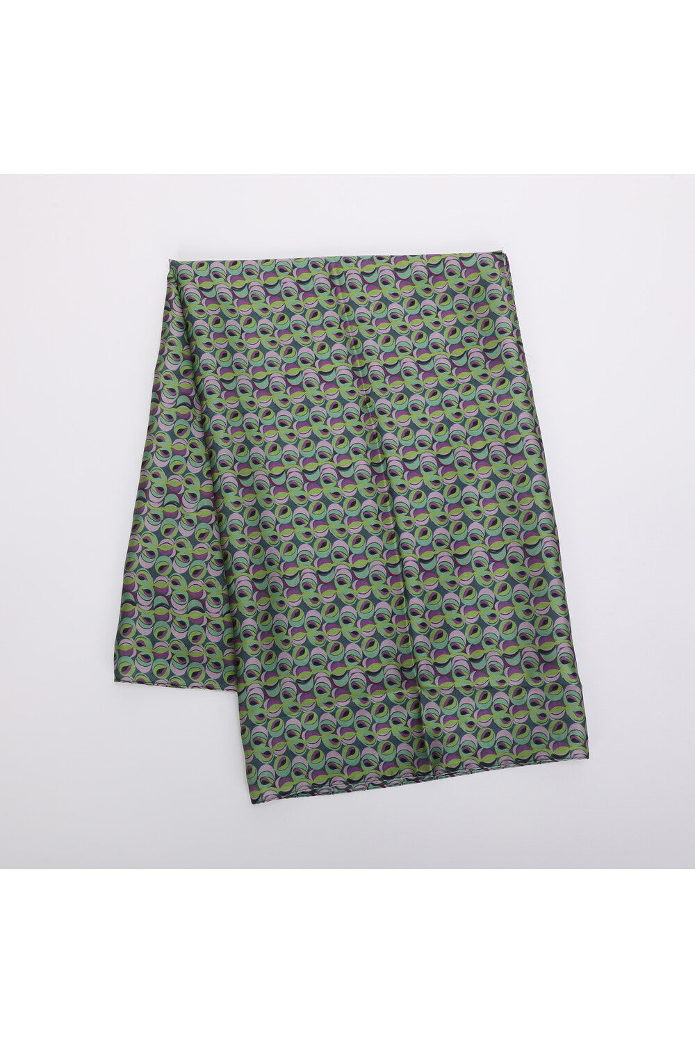 Sciarpa donna Mimi Mua con motivo geometrico VERDE TU | Giò Fashion