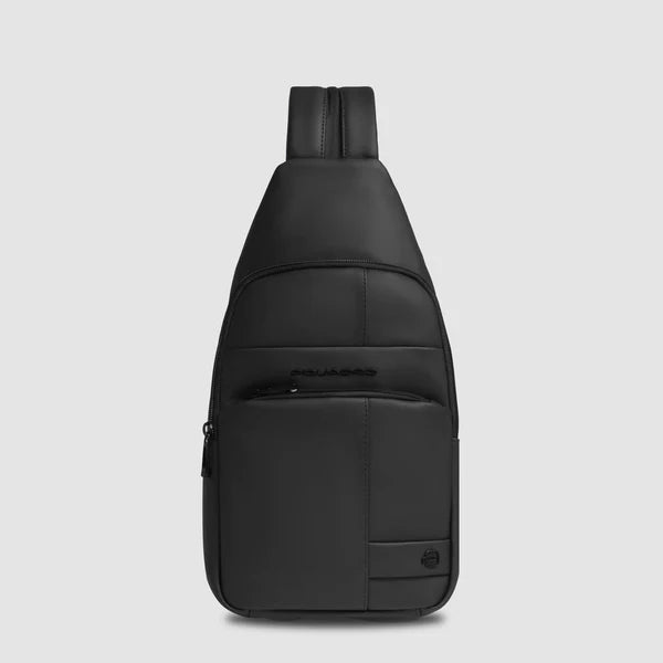 Piquadro borsa monospalla tecnica porta iPad Mini con tasca frontale NERO TU | Giò Fashion