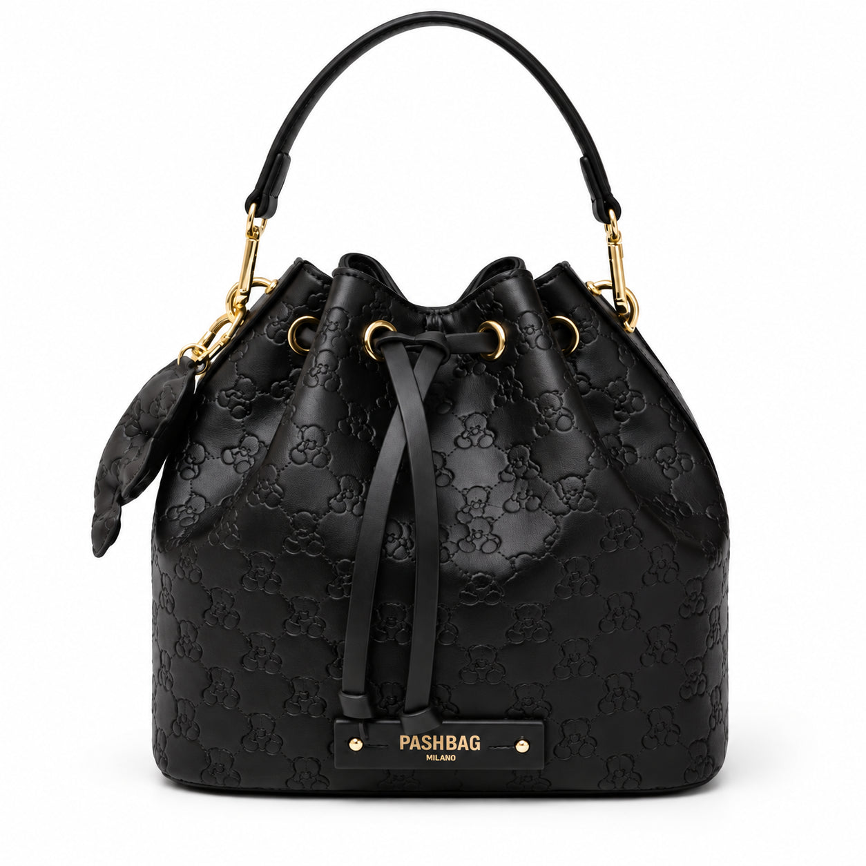 PashBag Borsa a Secchiello Donna con Coulisse e Tracolla