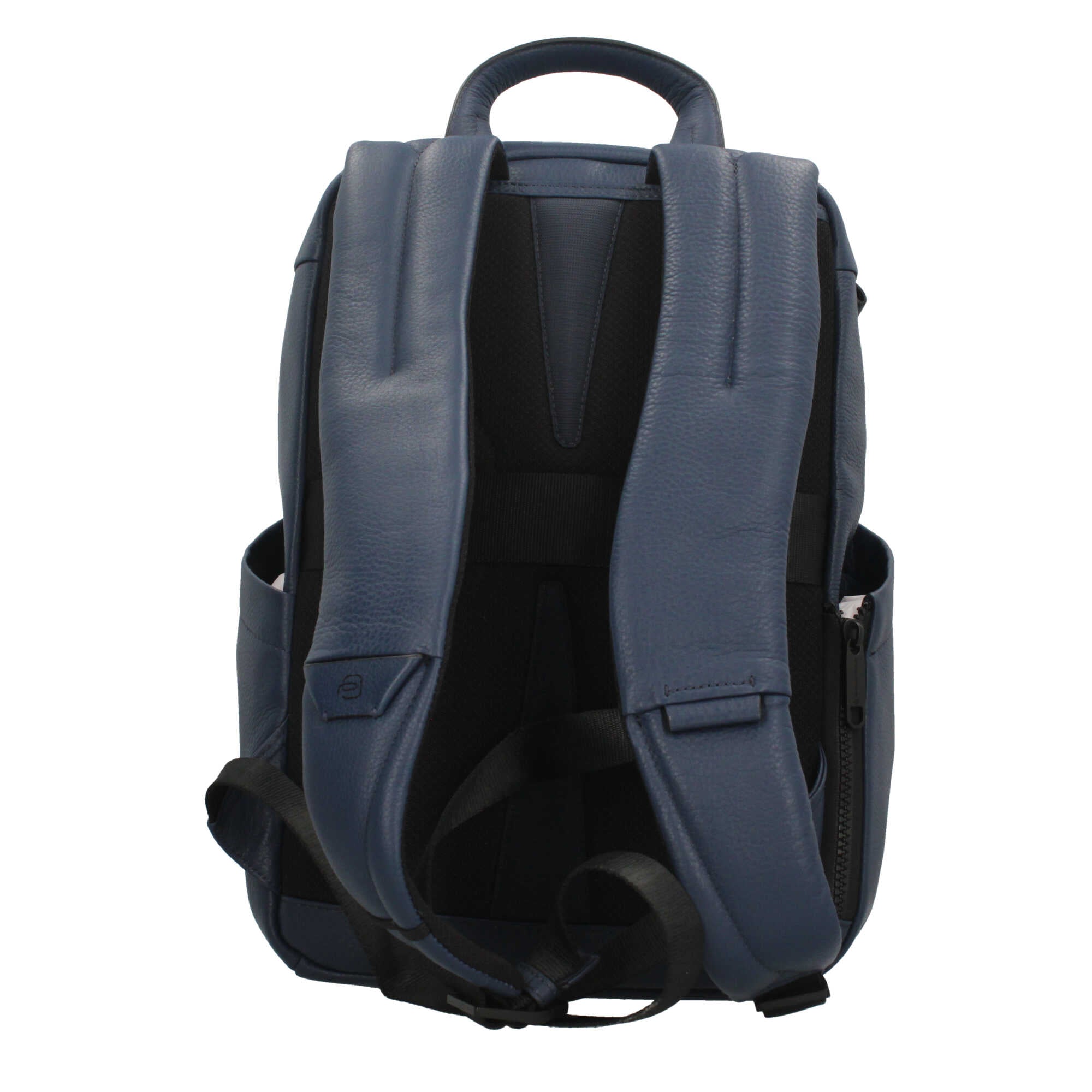 Piquadro zaino in pelle per laptop 13,3" con protezione antiurto e RFID