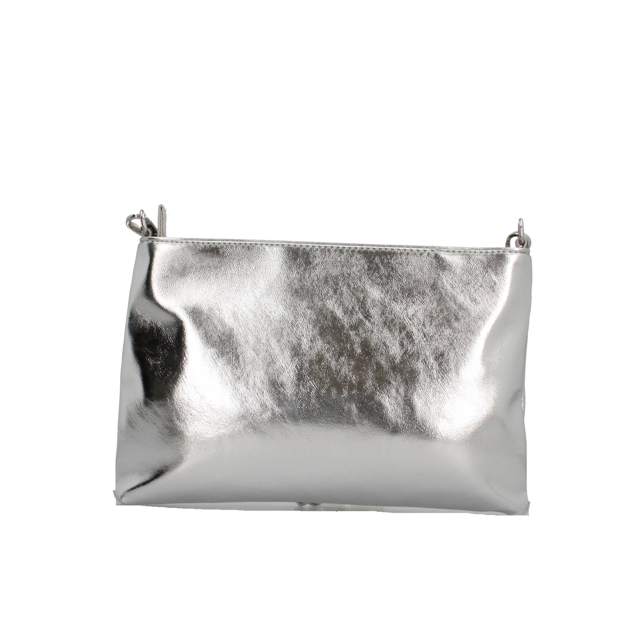 Borsa By Byblos a tracolla con catena dorata e logo frontale Grigio TU | Giò Fashion