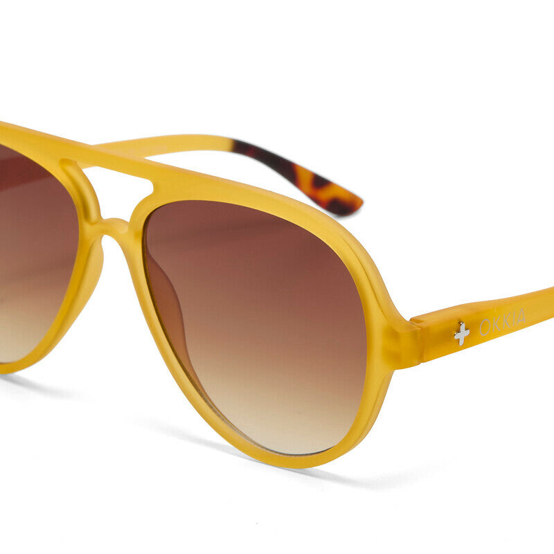 OKKIA Alessio Occhiali da Sole Unisex a Goccia con Protezione UV400