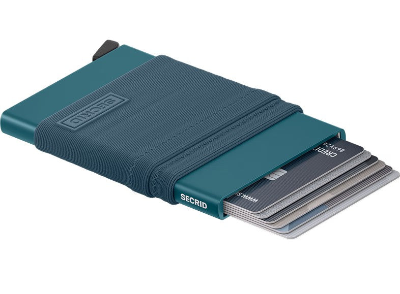 Portafoglio Secrid Slimwallet Fw Teal compatto con protezione RFID VERDE ACQUA TU | Giò Fashion