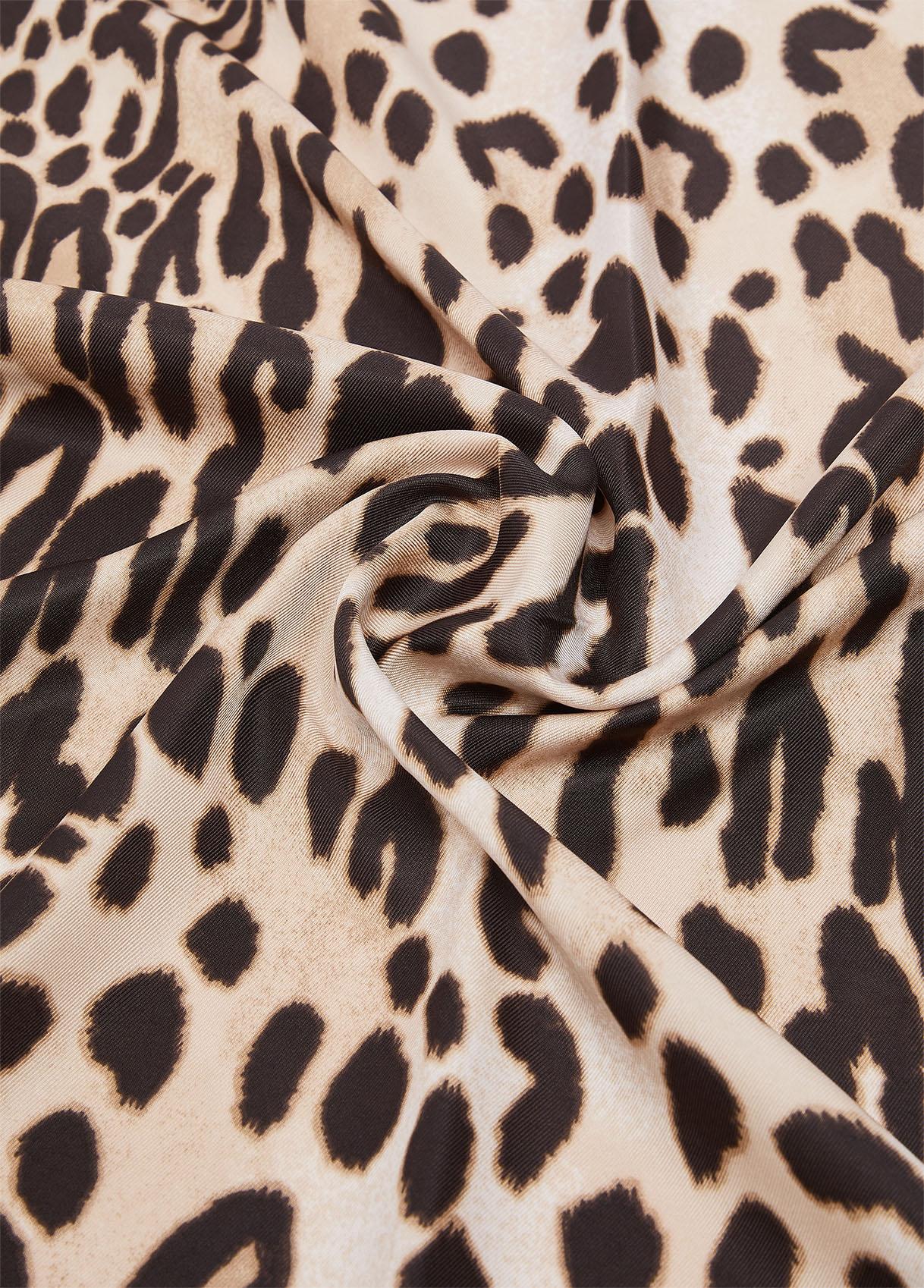 Liu Jo Foulard Grande Donna 90x90 con Stampa Animalier