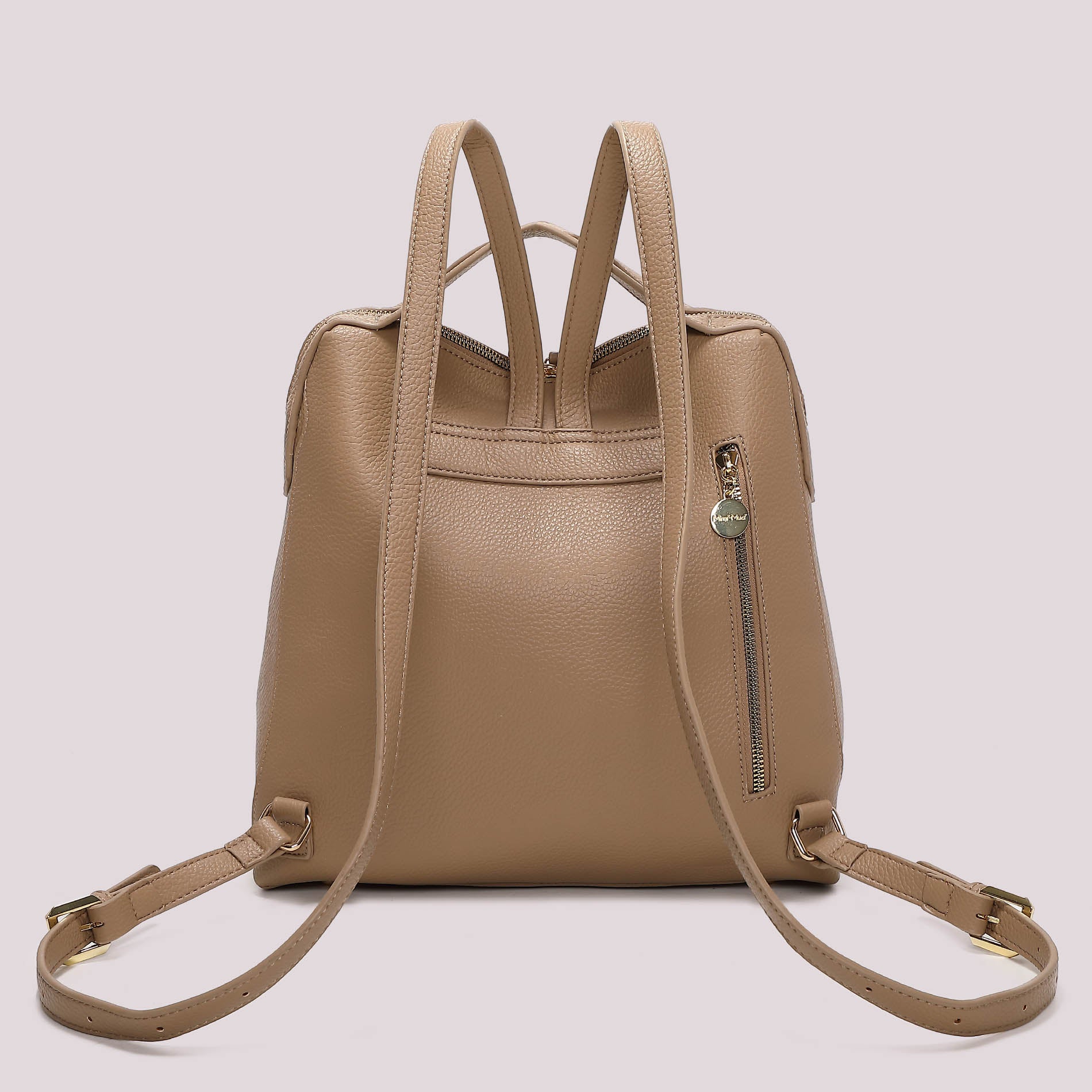 Mimi Mua zaino morbido elegante con coulisse e design minimal TAUPE TU | Giò Fashion