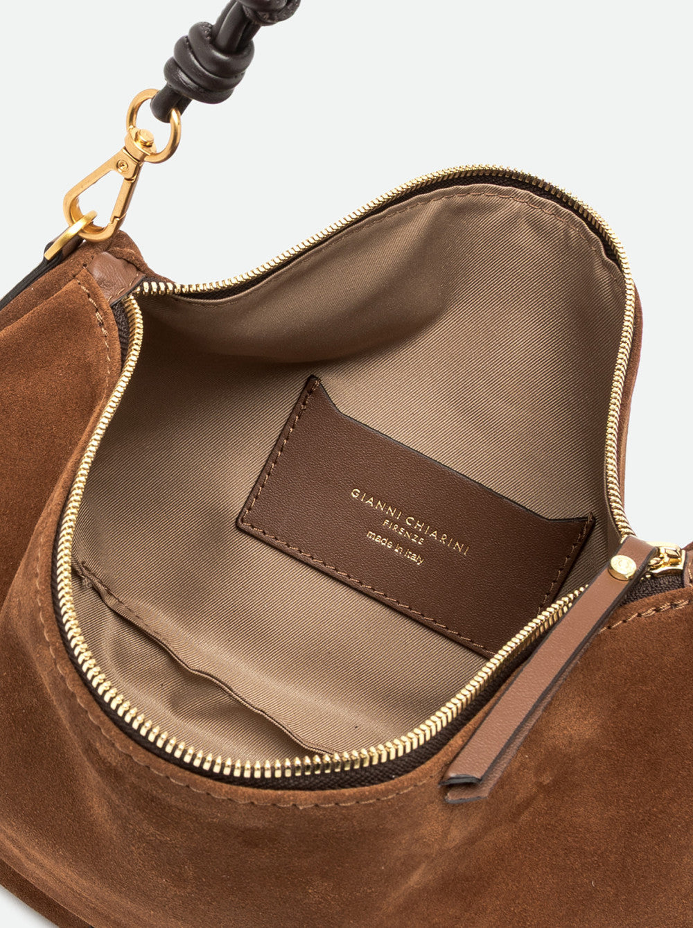 Gianni Chiarini Cleo Borsa Hobo in Pelle Scamosciata