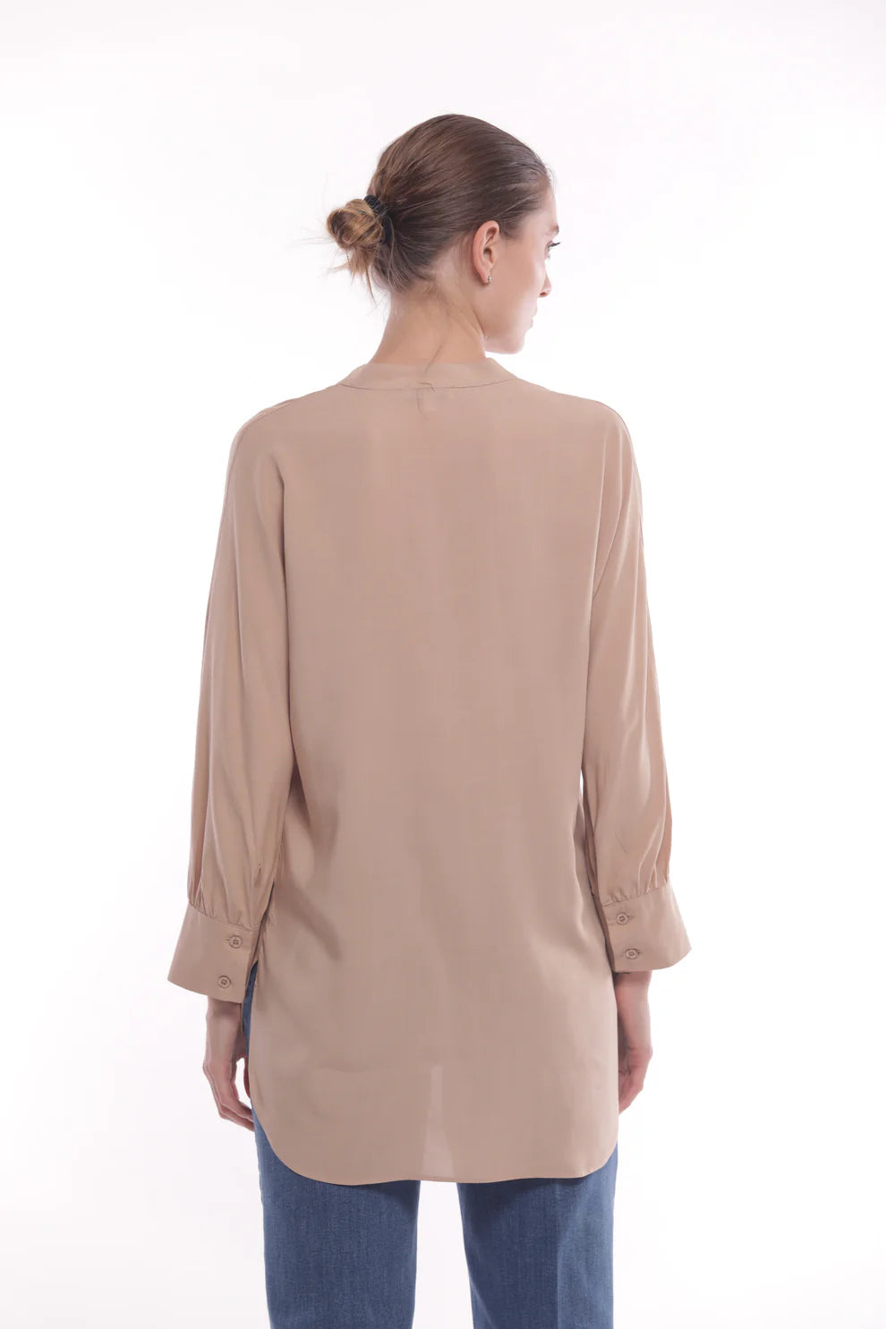 Camicia oversize con collo alla coreana Mimi Mua