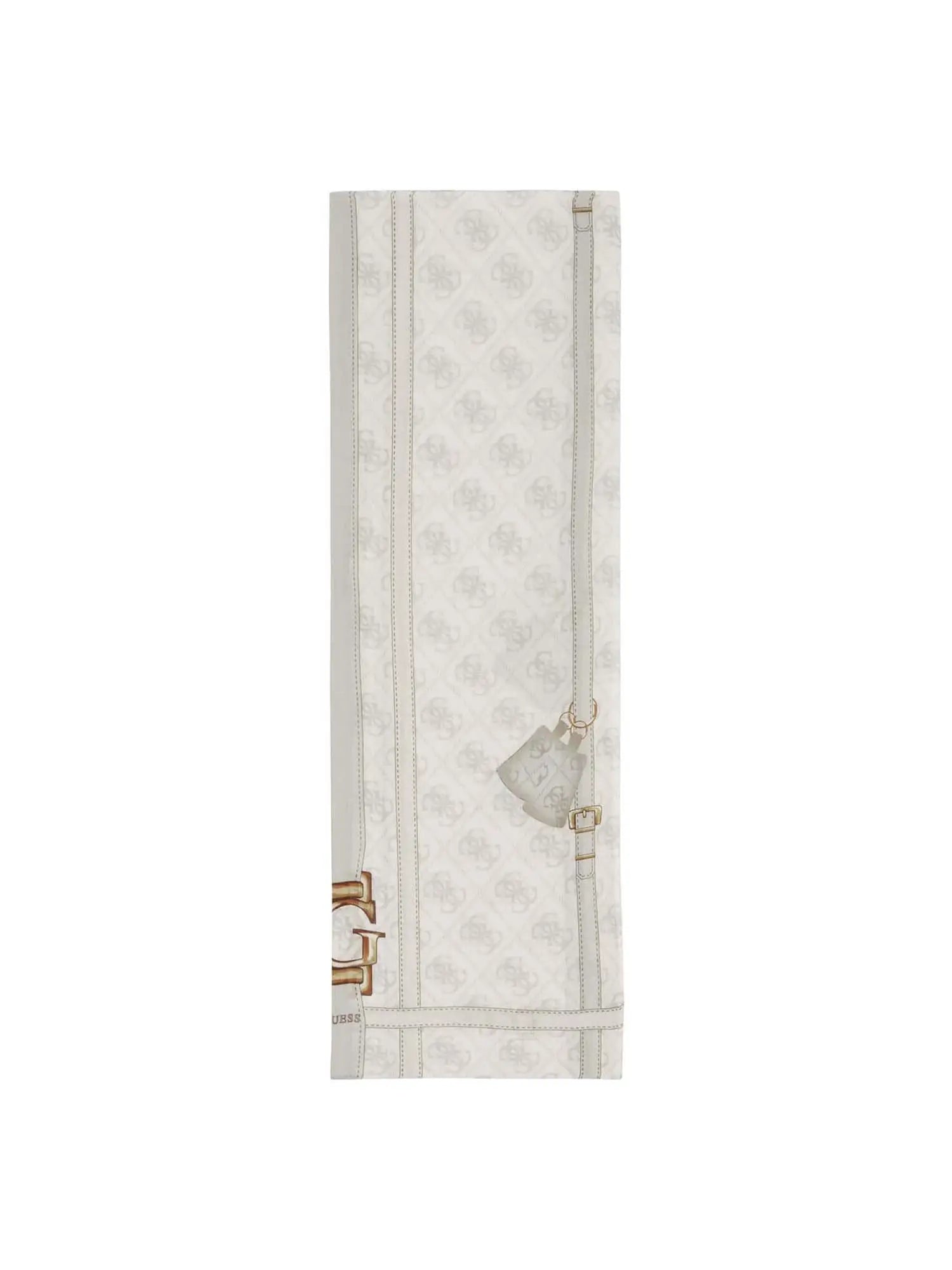 Guess foulard con stampa logo e dettagli borse Bianco TU | Giò Fashion