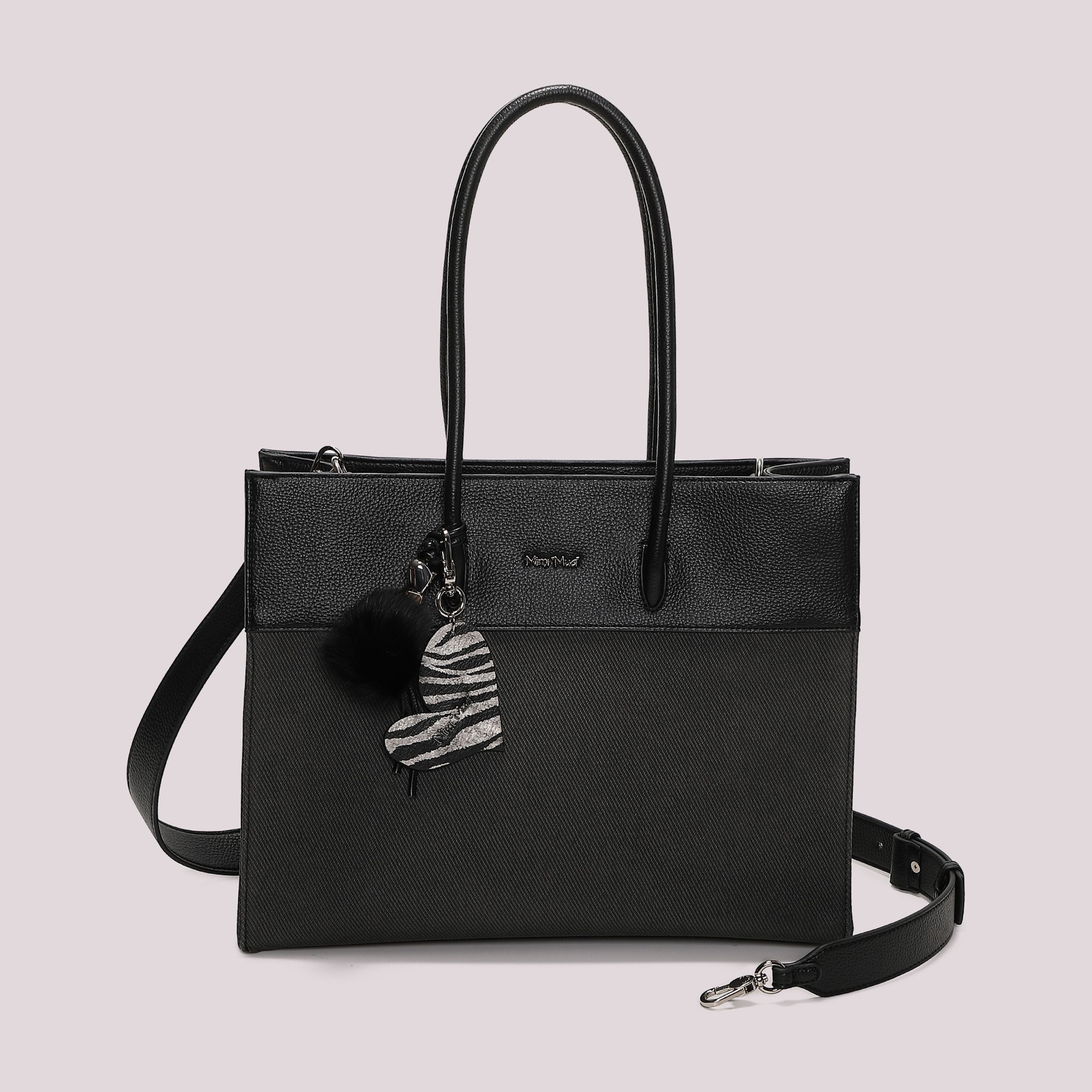 Borsa Tote Donna Mimi Mua con Charm a Cuore