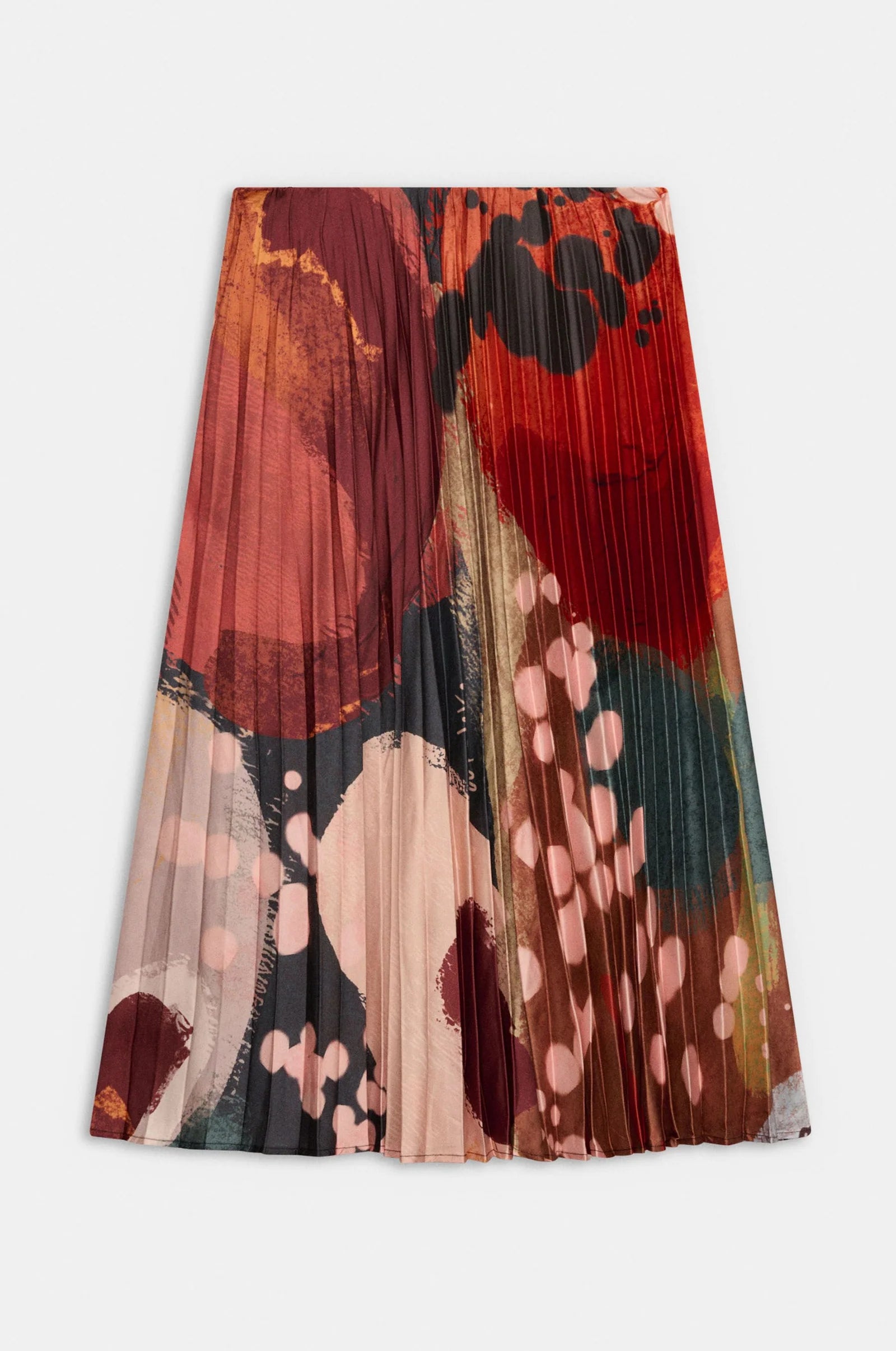 Gonna Midi Plissettata Donna Anekke Blossom con Fantasia Floreale