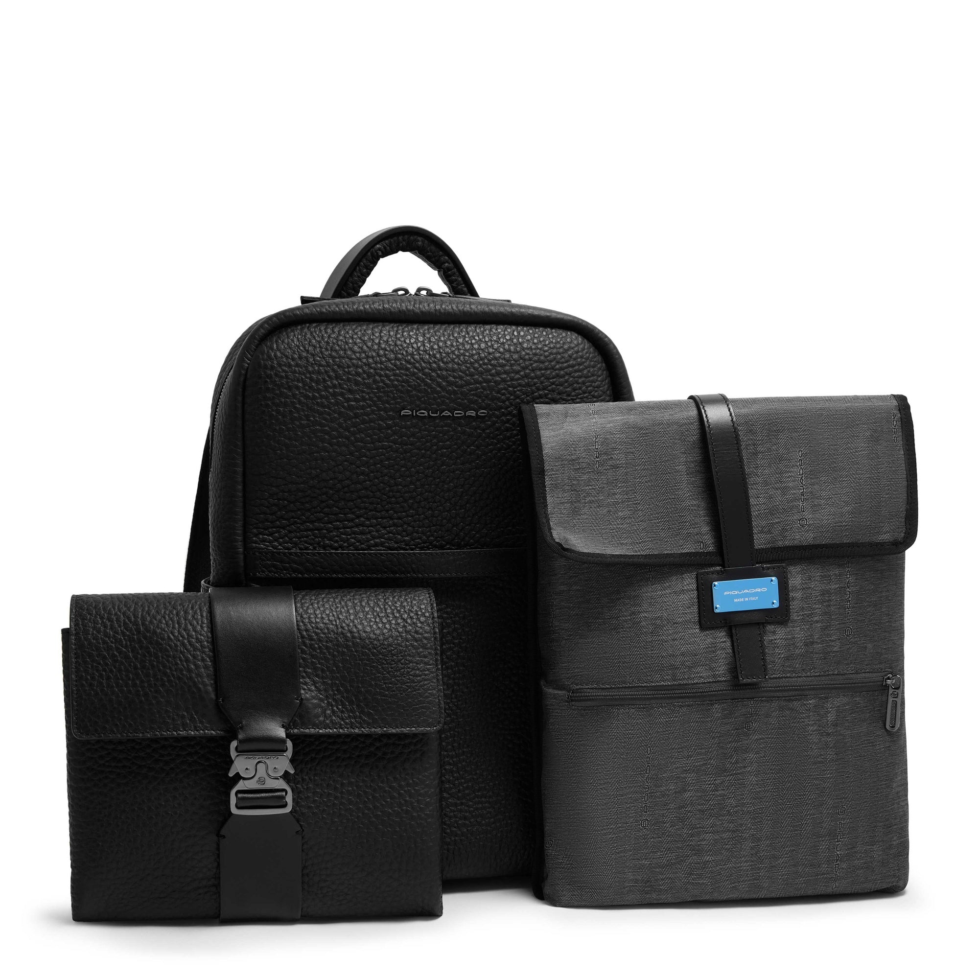 Zaino Uomo Porta PC 14" in Pelle con Doppio Scomparto