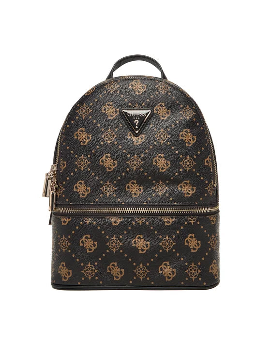 Zaino Guess da donna con stampa logata e dettagli chic MARRONE LOGO (LOGO) TU | Giò Fashion