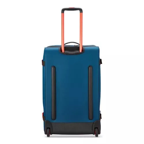Trolley viaggio capiente con ruote e design resistente multifunzione DENIM TU | Giò Fashion