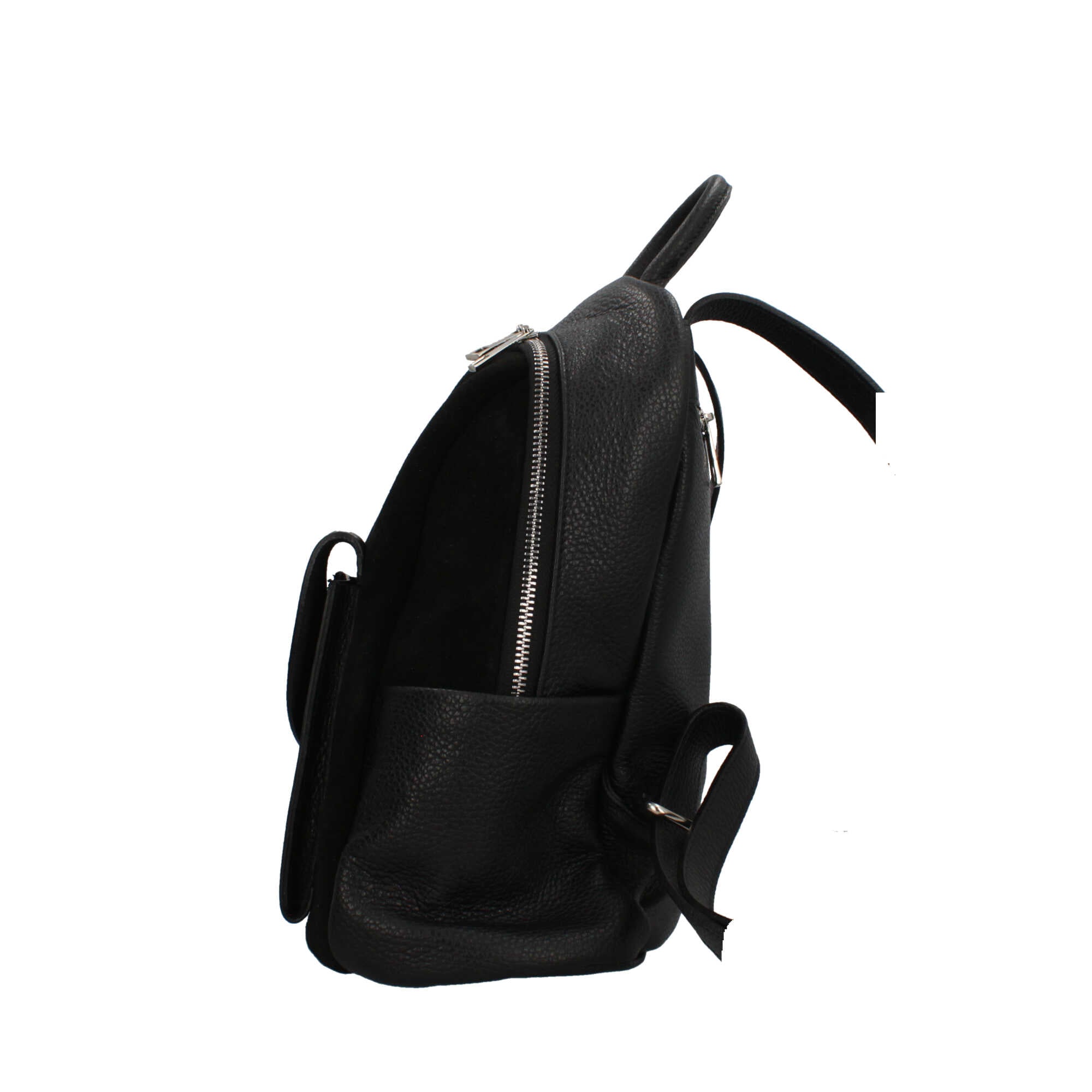 Made in Italy zaino in pelle stile elegante NERO TU | Giò Fashion