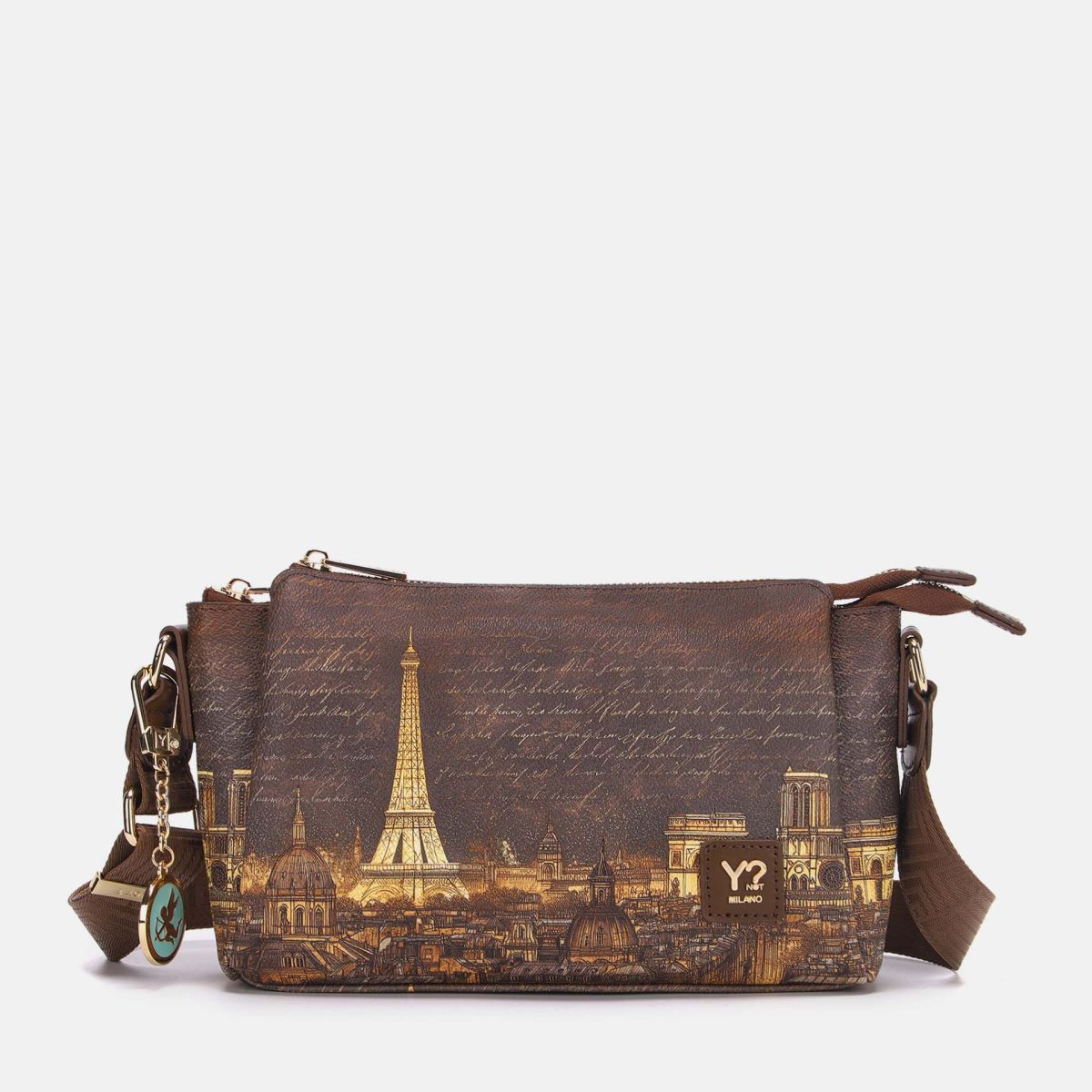Ynot? Yes Bag Borsa a Spalla Donna con 3 Scomparti