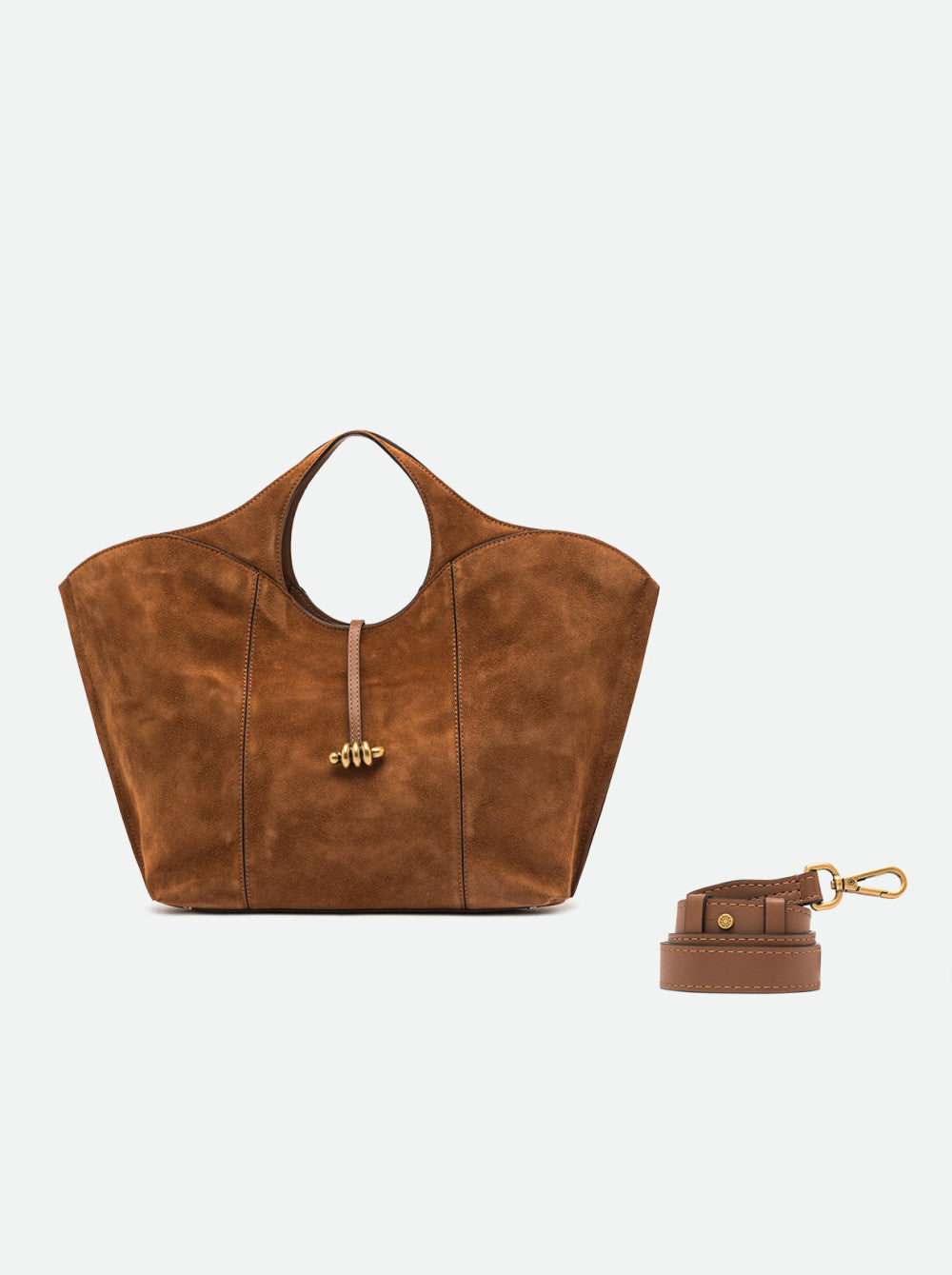 Infinity – Borsa Shopping Grande in Pelle Scamosciata