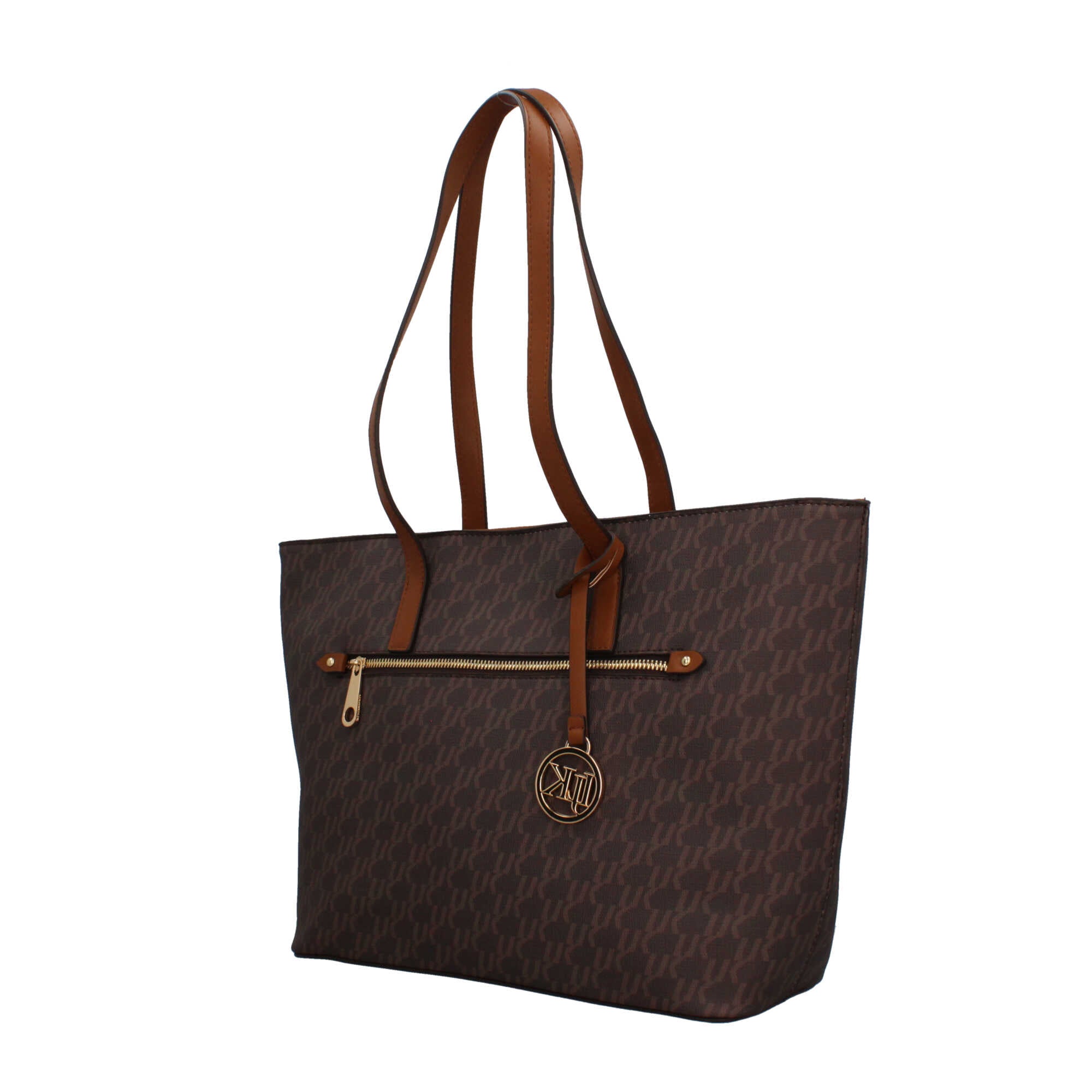 Lumberjack shopper con stampa logata Marrone TU | Giò Fashion