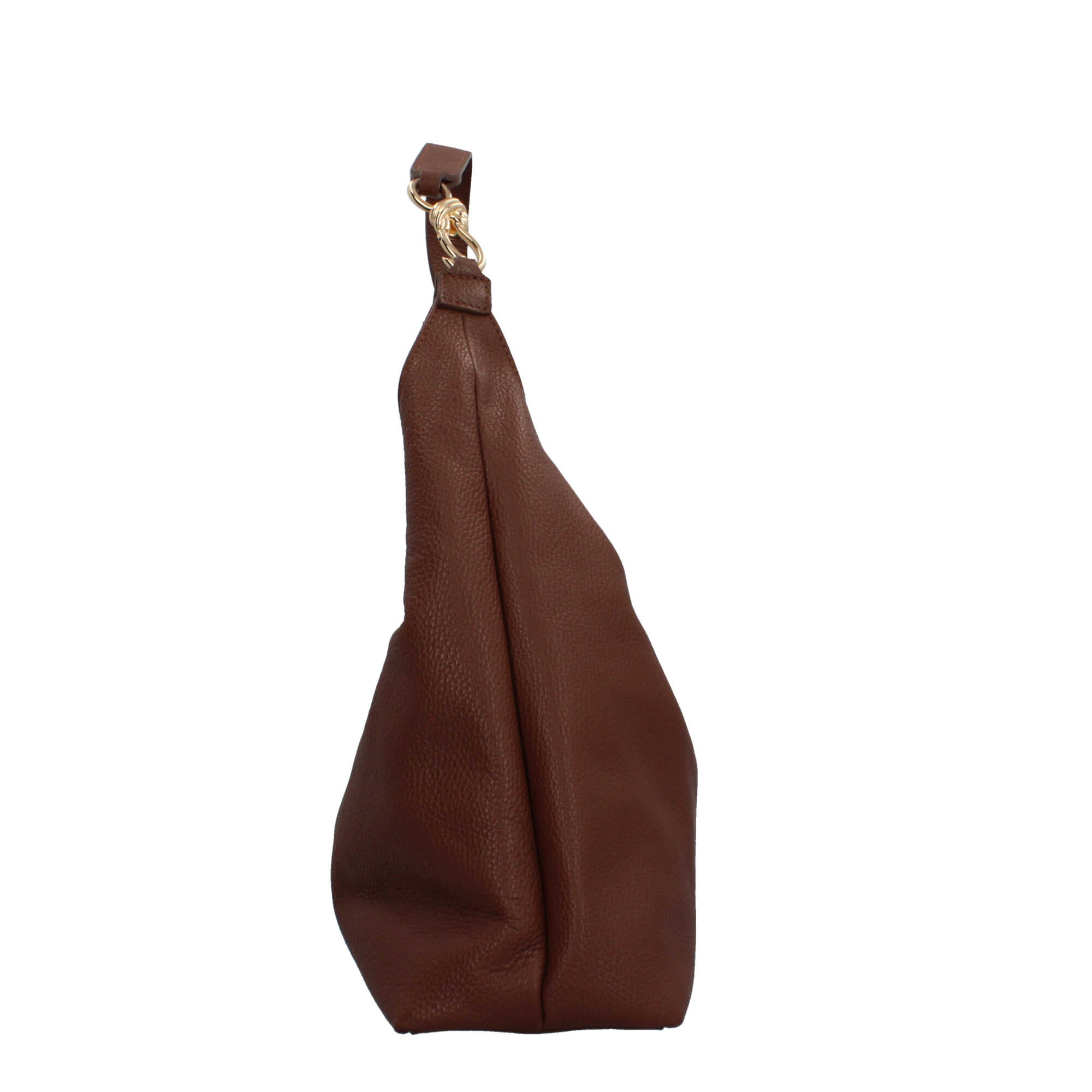 Borsa a spalla in vera pelle martellata Made in Italy