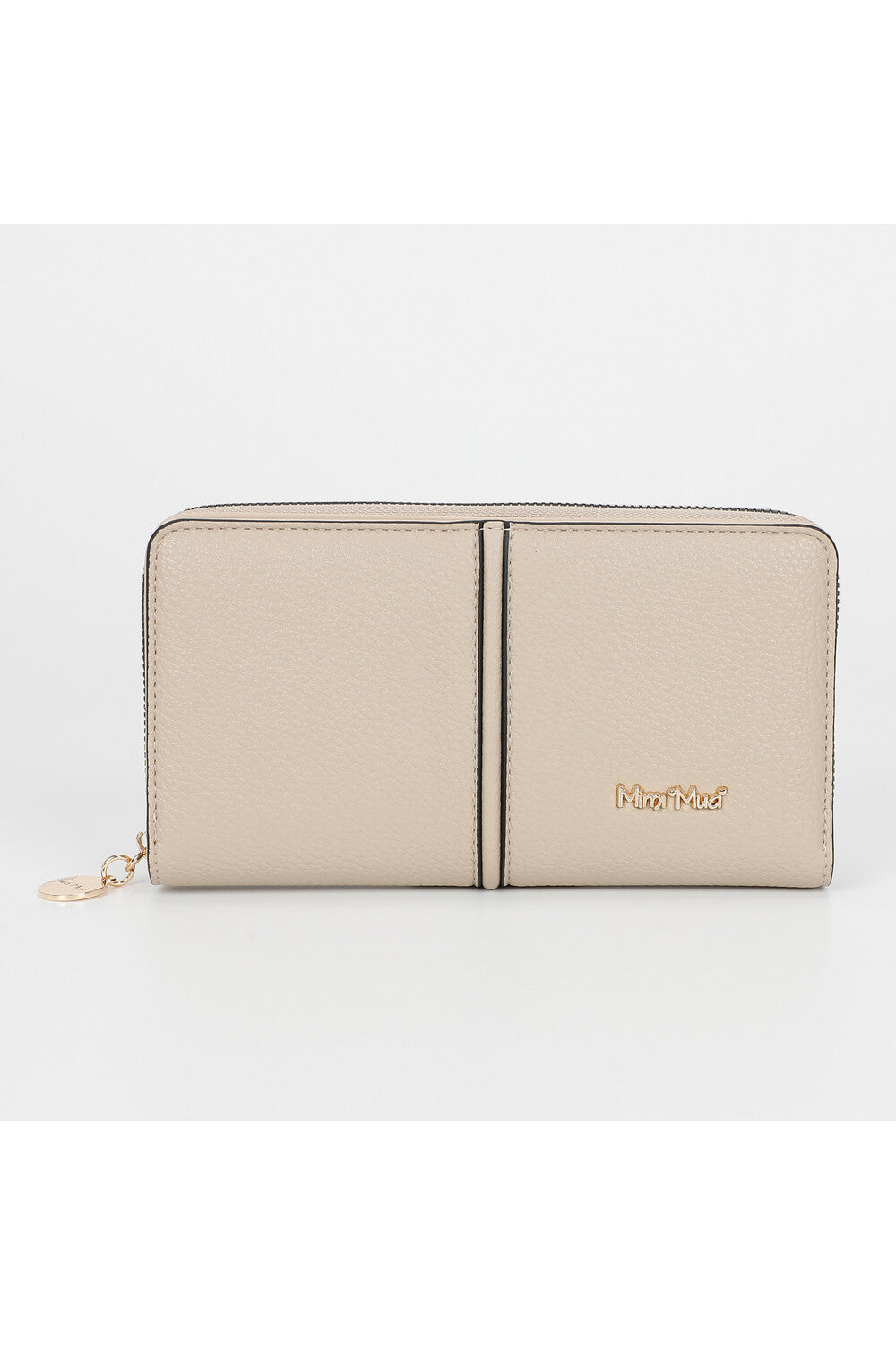 Portafoglio Mimi Mua grande con zip Beige TU | Giò Fashion