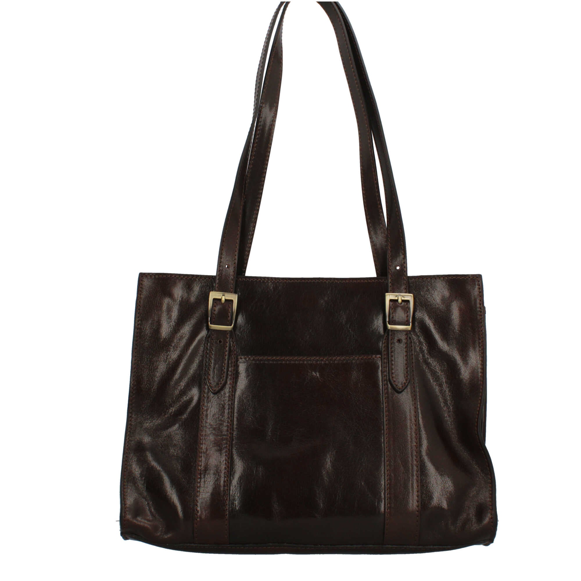 Borsa a spalla in vera pelle artigianale Il Giglio Made in Italy NERO TU | Giò Fashion