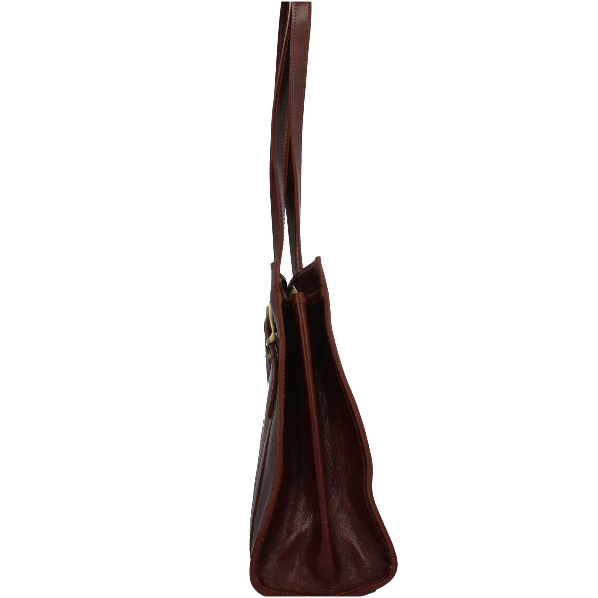 Borsa a spalla in vera pelle artigianale Il Giglio Made in Italy CUOIO TU | Giò Fashion